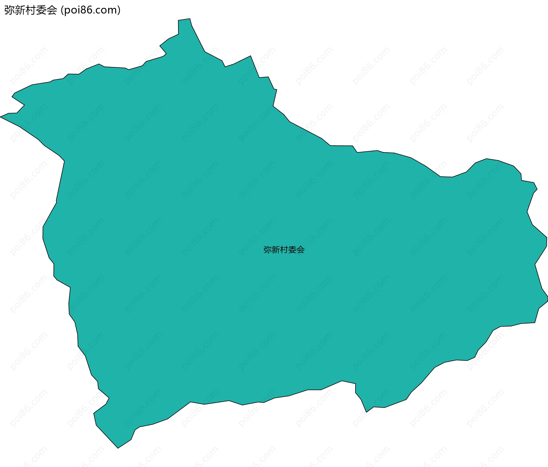 弥新村委会边界地图