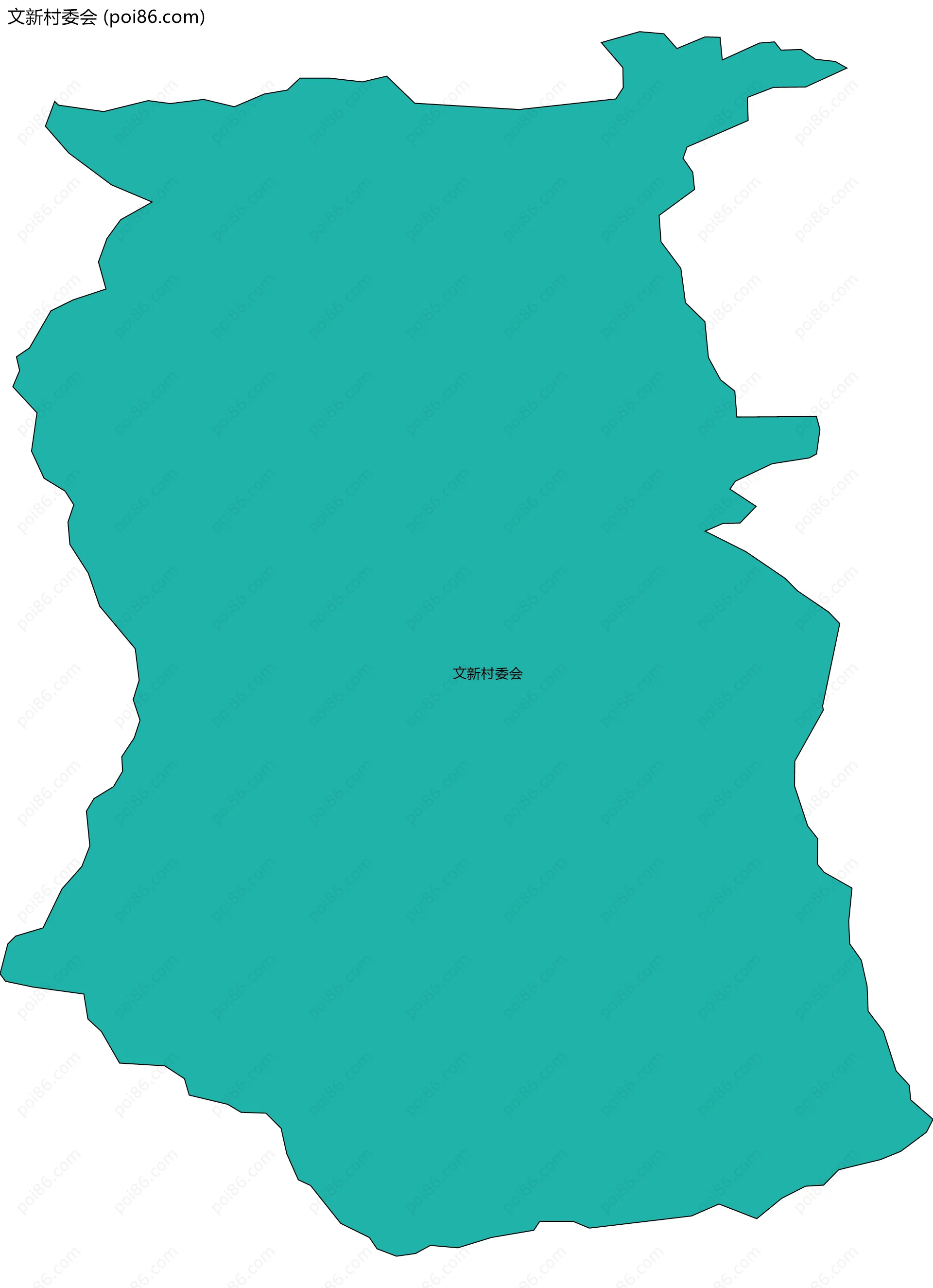 文新村委会边界地图