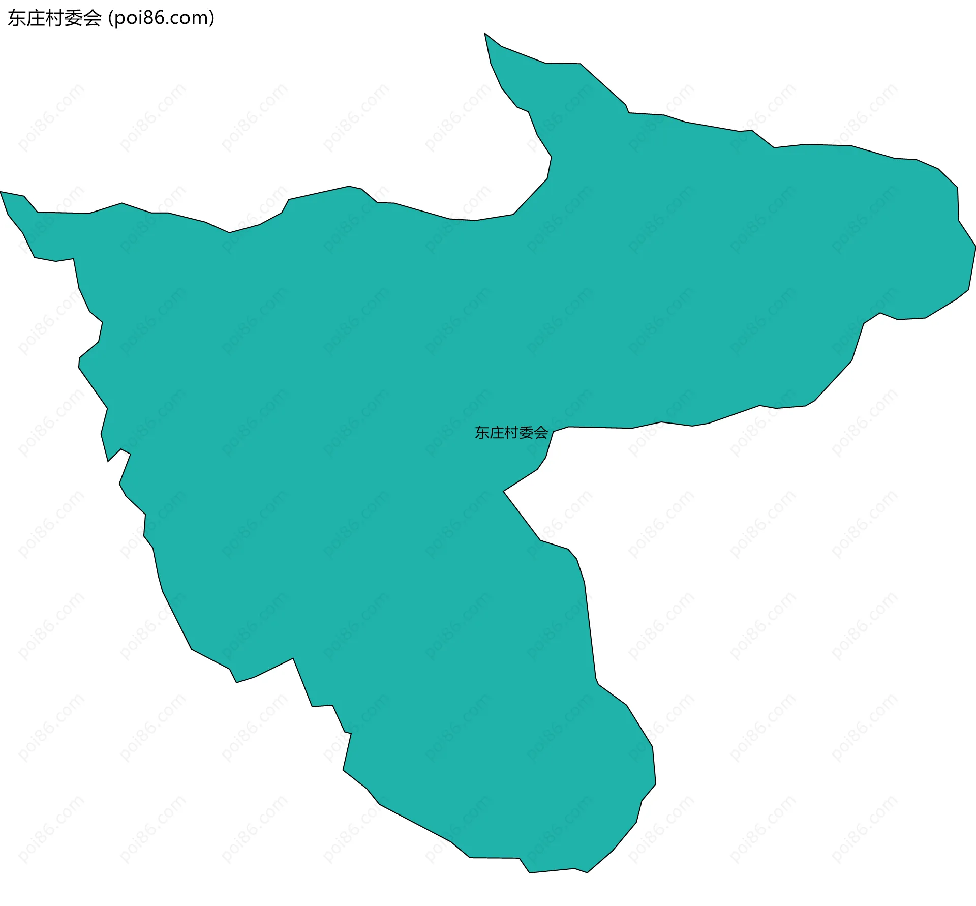 东庄村委会边界地图