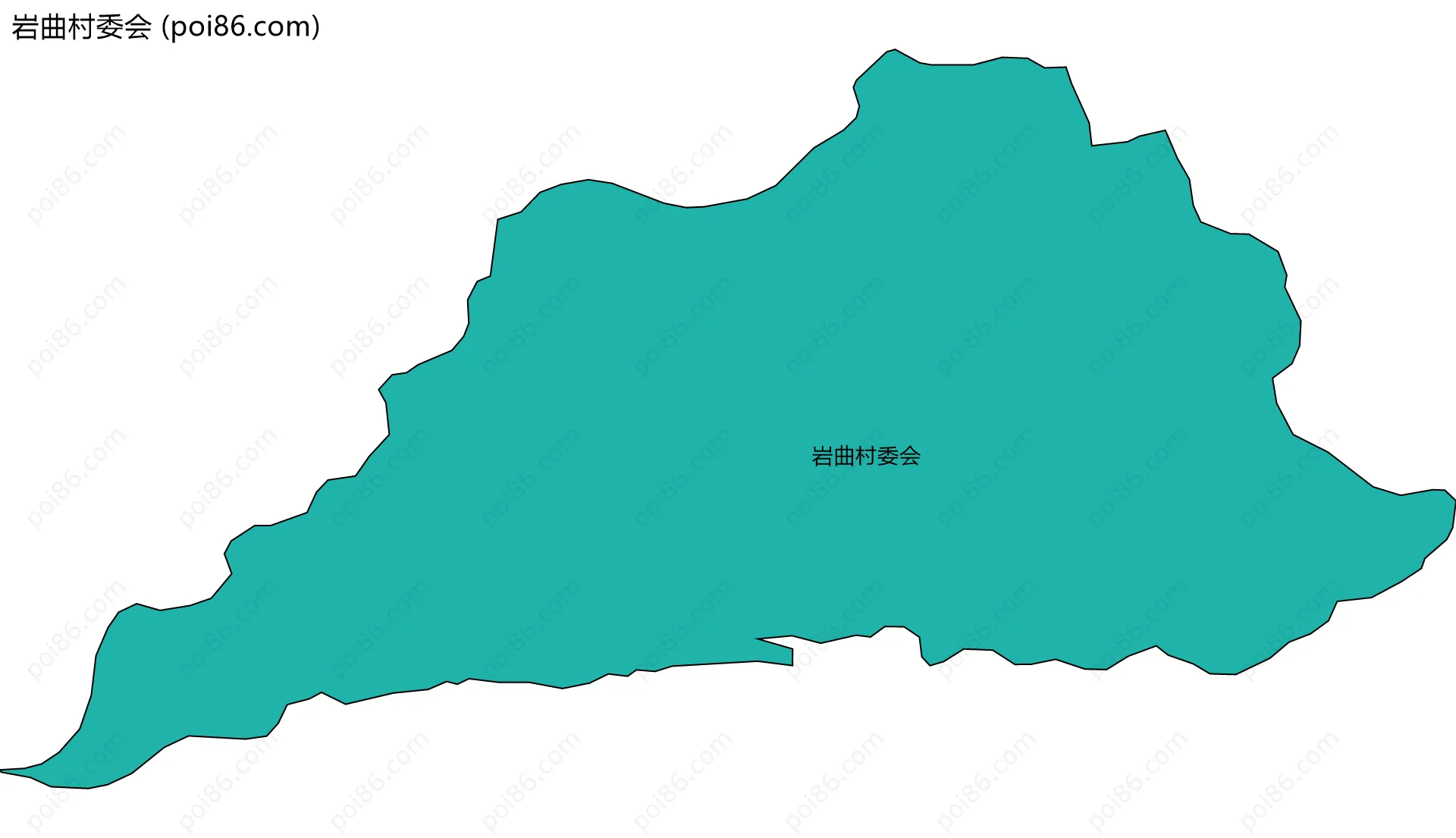 岩曲村委会边界地图