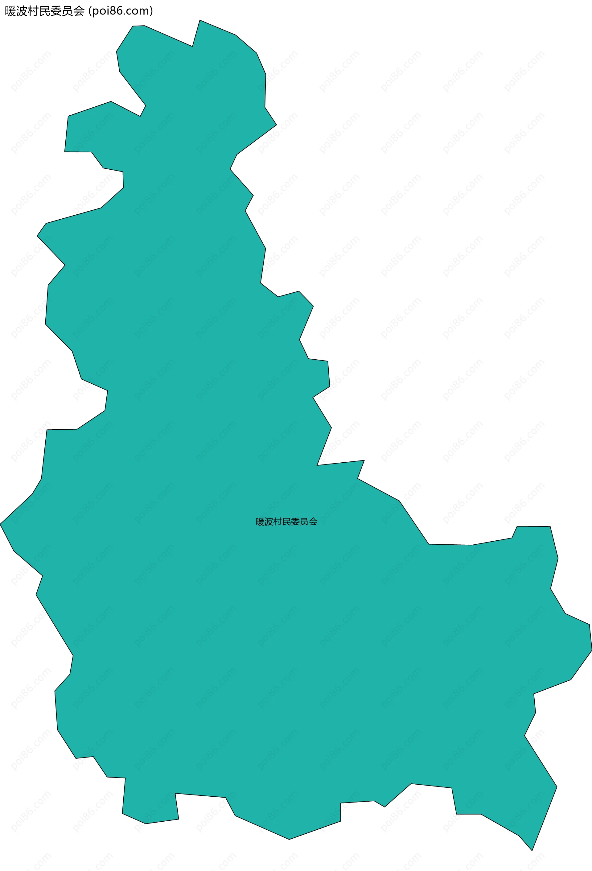 暖波村民委员会边界地图