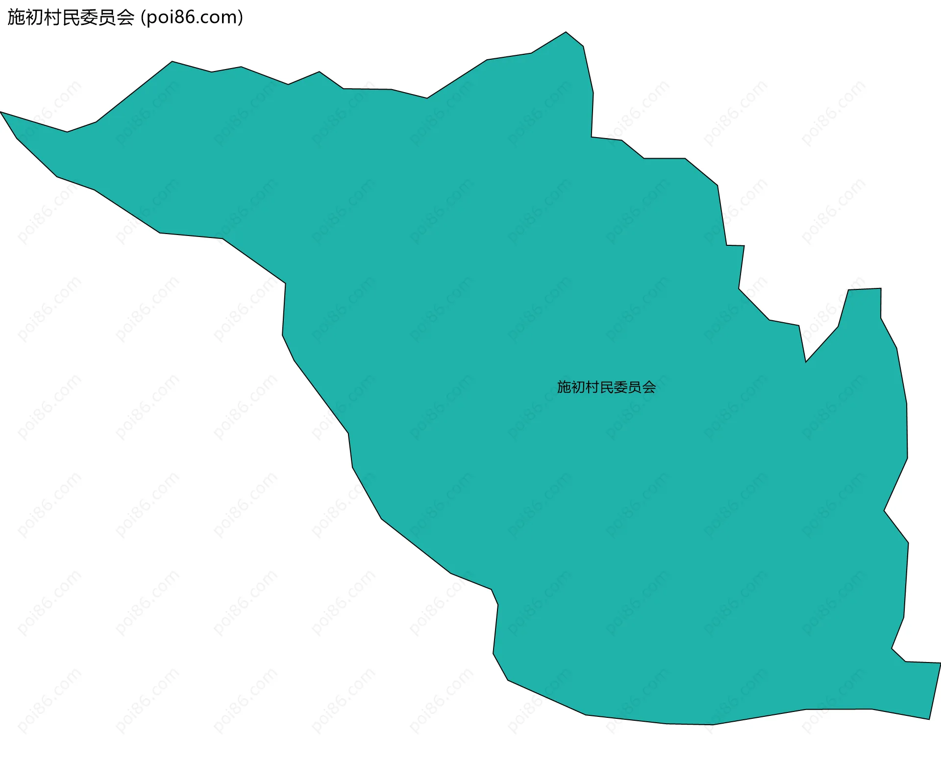 施初村民委员会边界地图