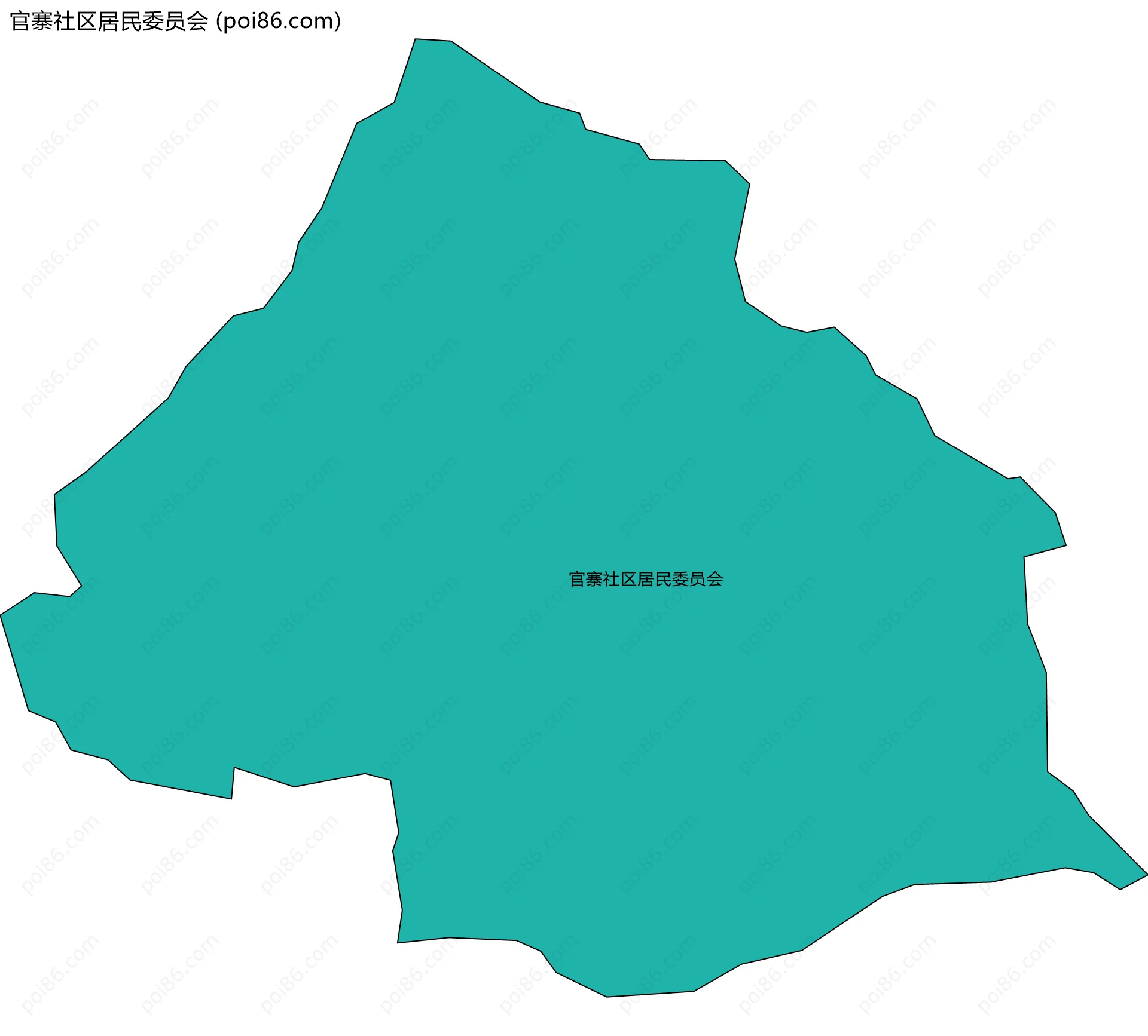 官寨社区居民委员会边界地图