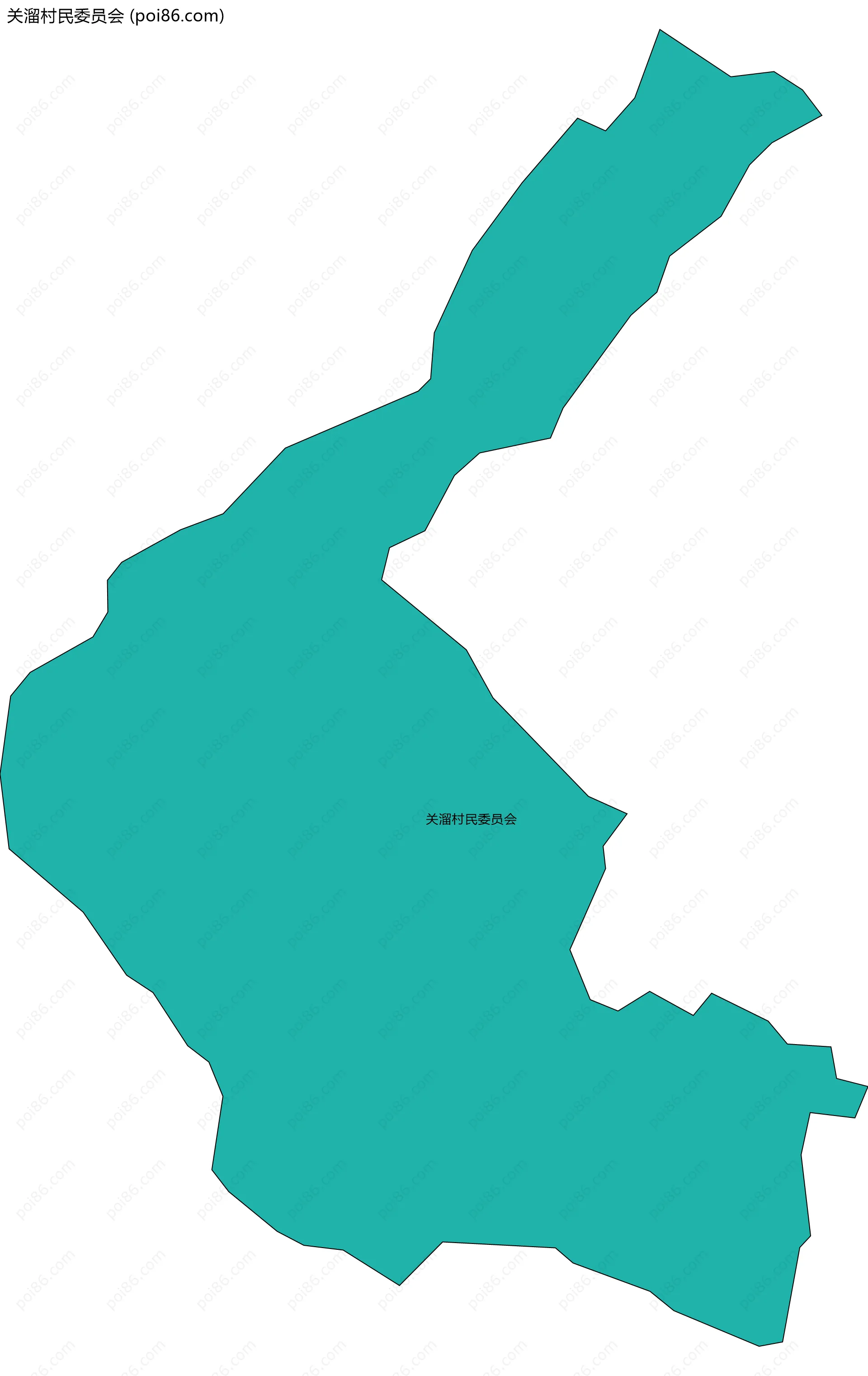 关溜村民委员会边界地图