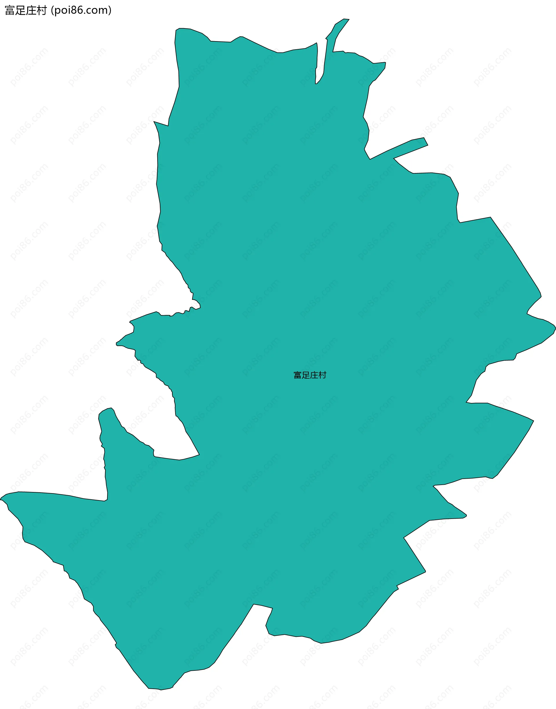 富足庄村边界地图