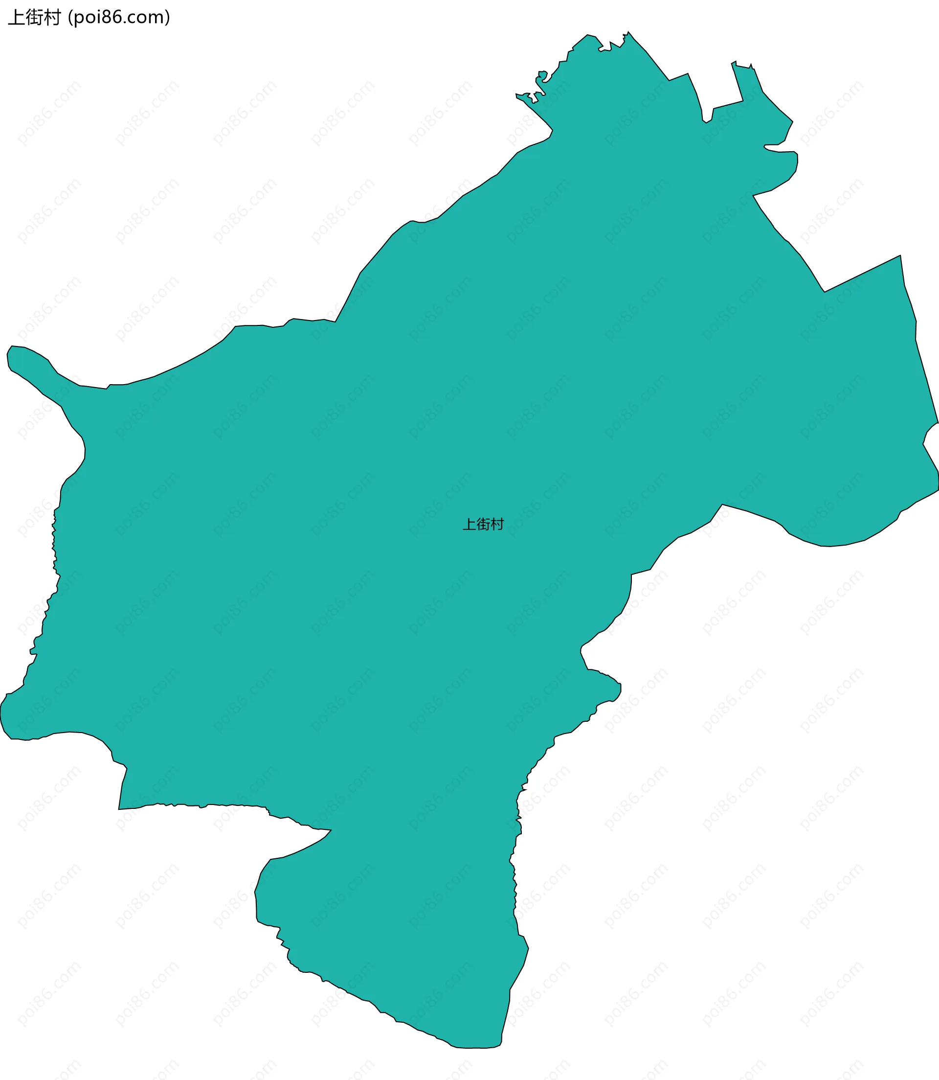 上街村边界地图