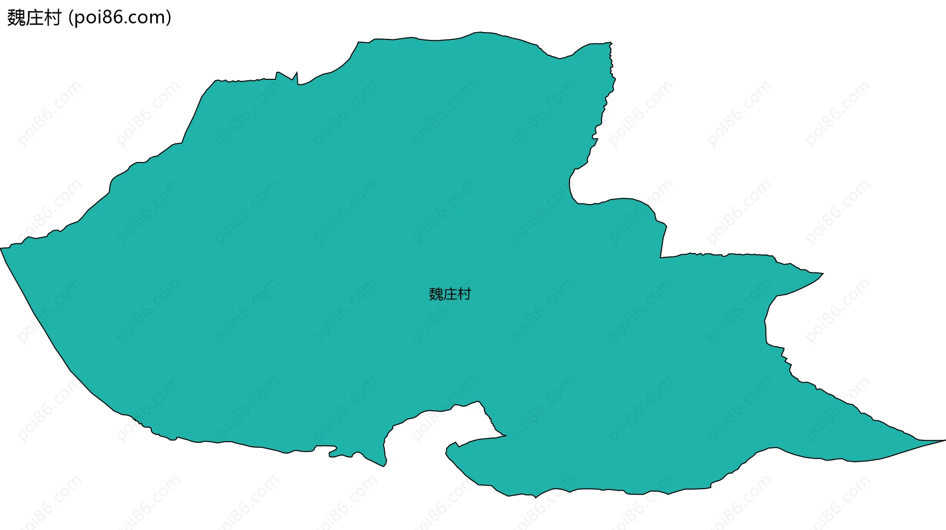 魏庄村边界地图