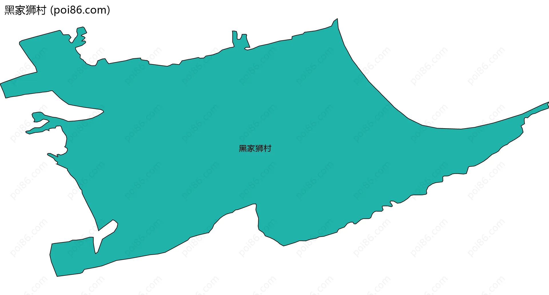 黑家狮村边界地图