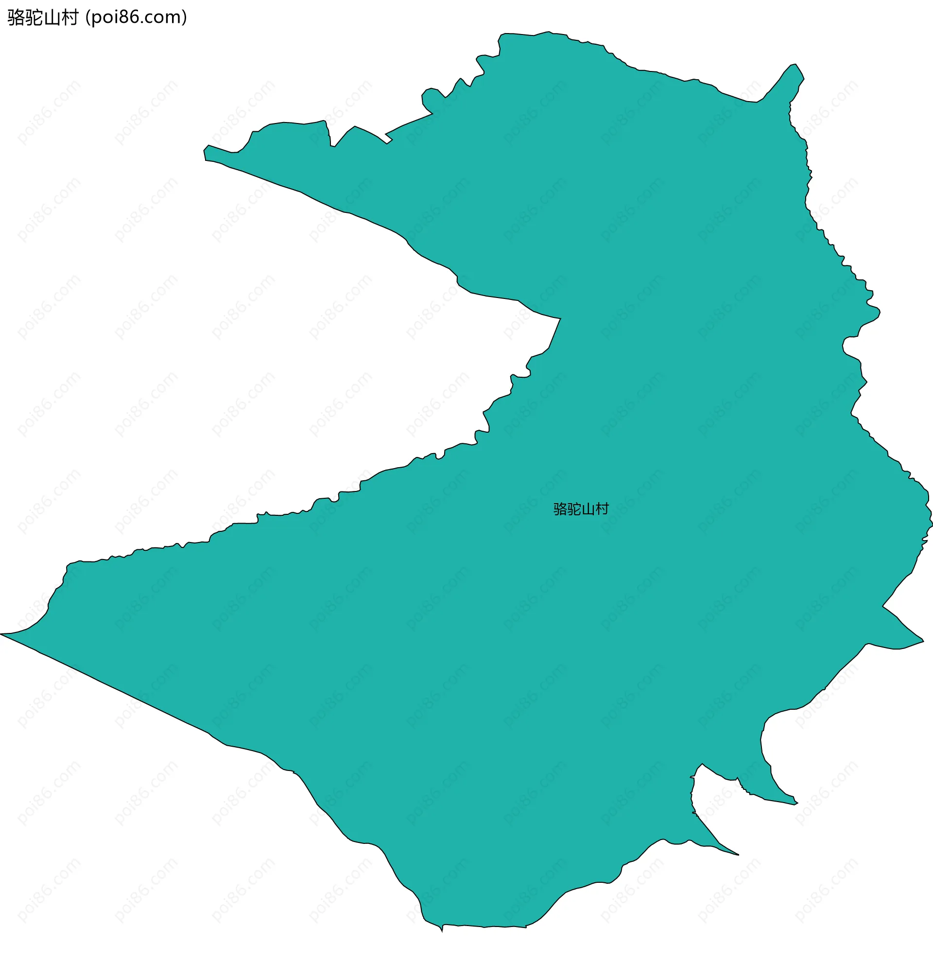 骆驼山村边界地图