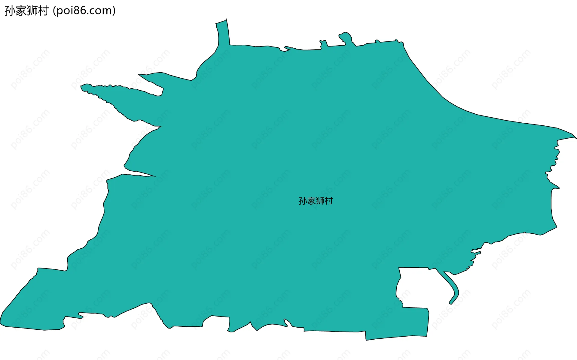 孙家狮村边界地图