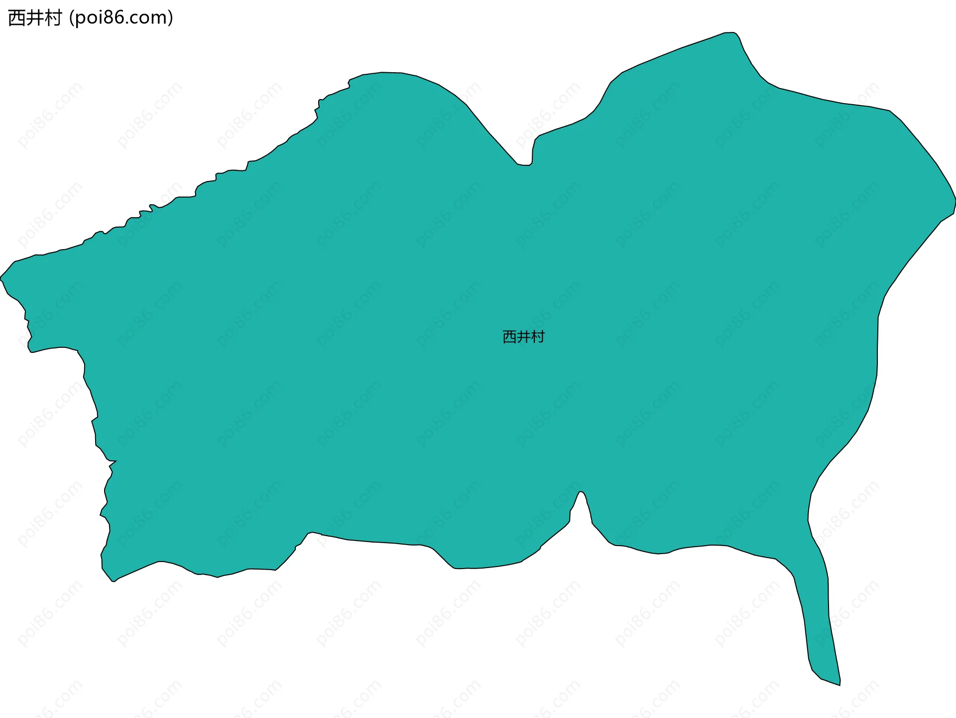 西井村边界地图