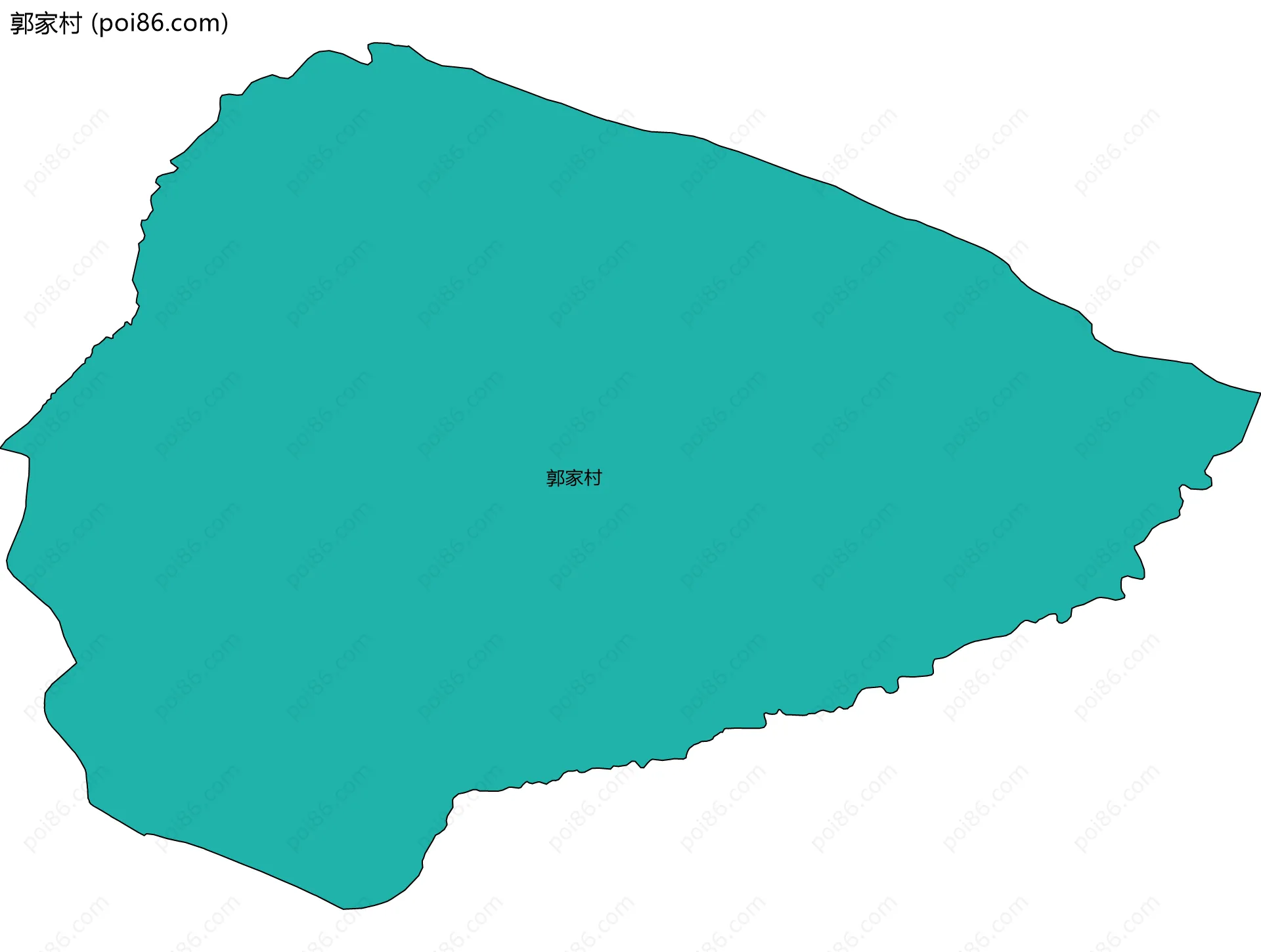 郭家村边界地图
