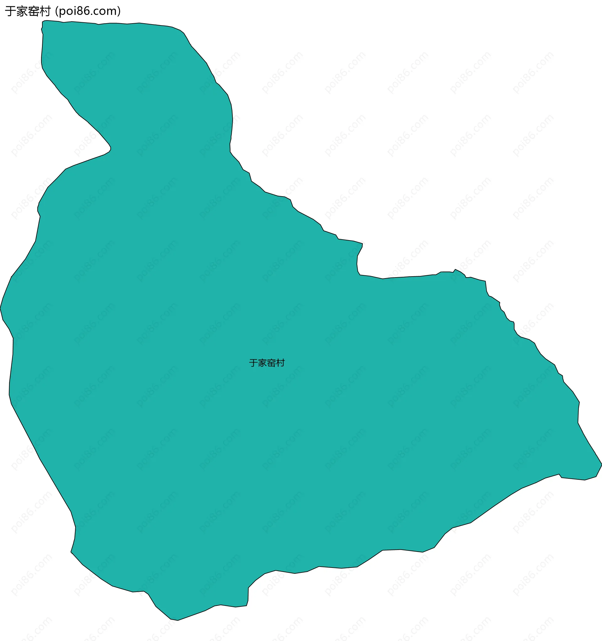 于家窑村边界地图