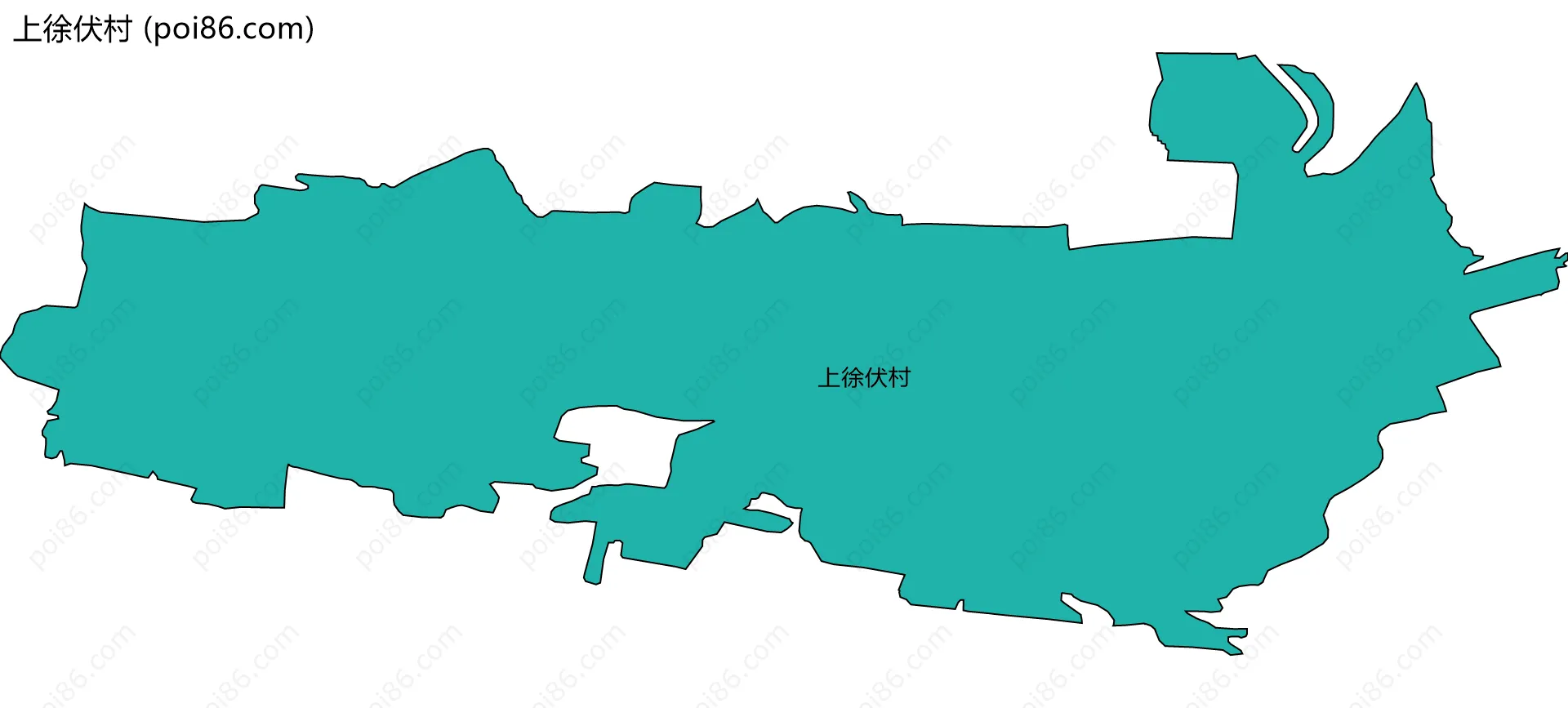 上徐伏村边界地图