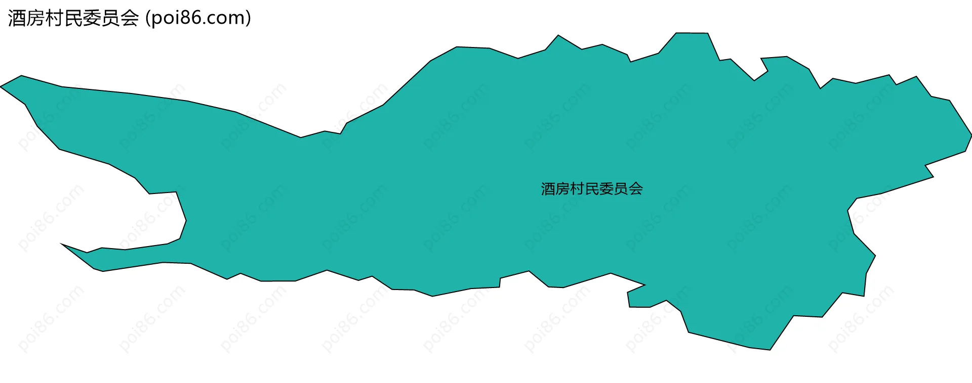 酒房村民委员会边界地图
