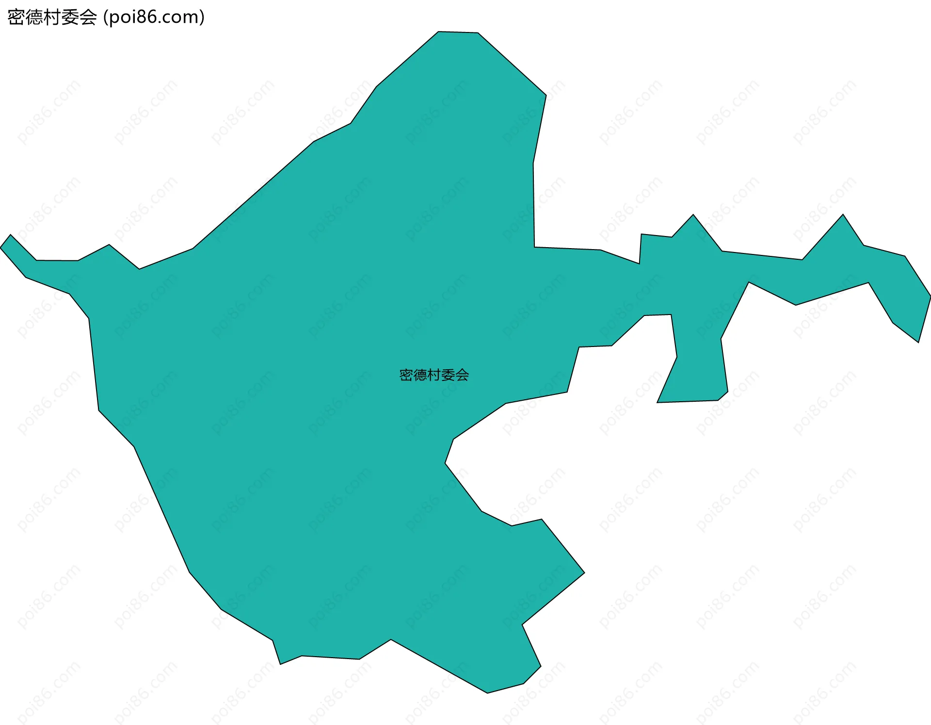 密德村委会边界地图