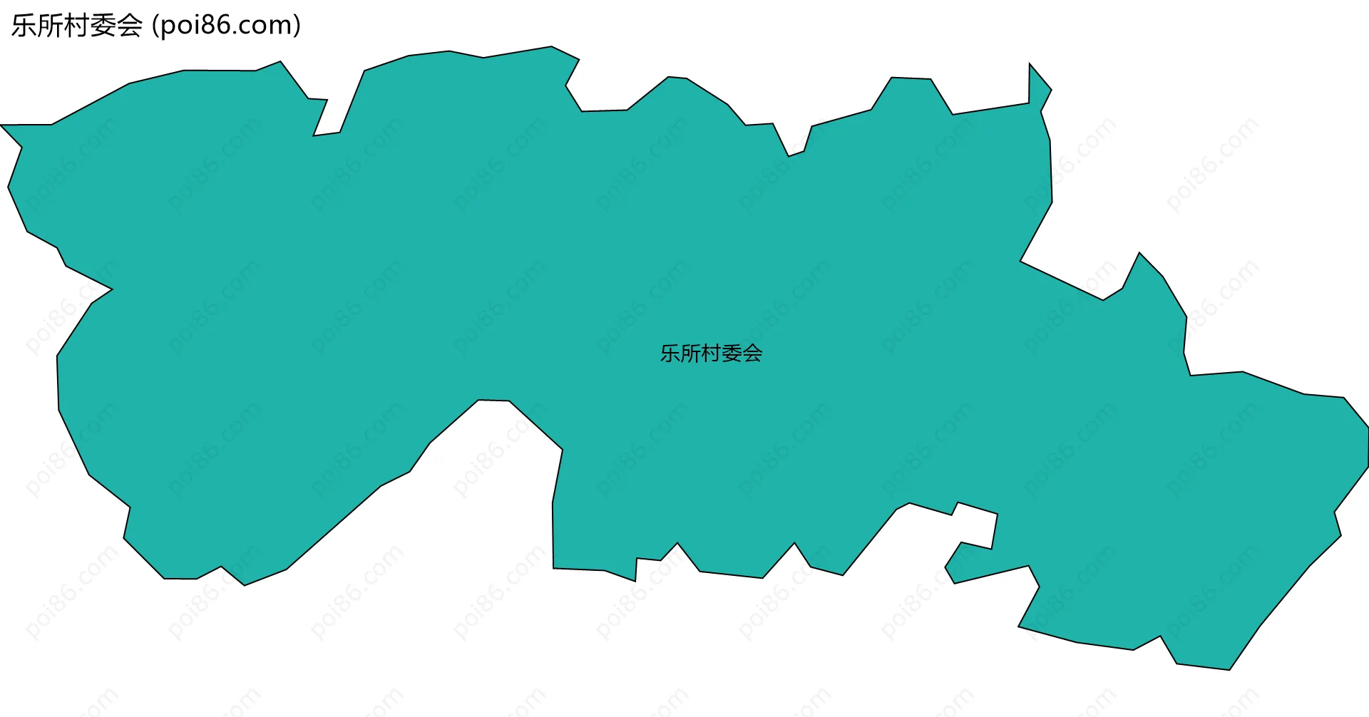 乐所村委会边界地图