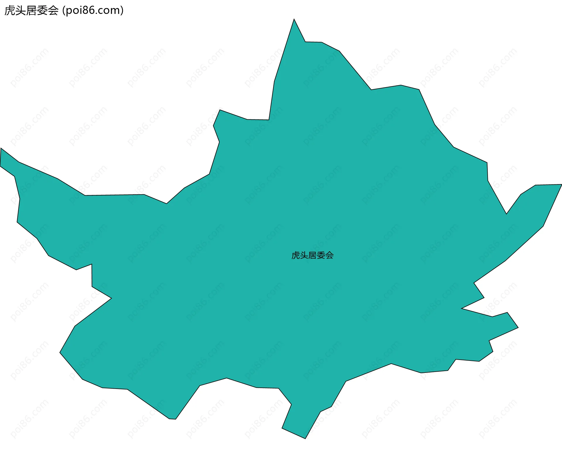 虎头居委会边界地图