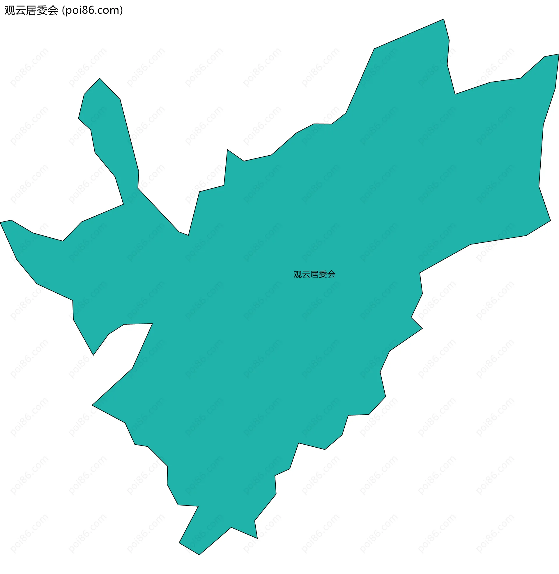 观云居委会边界地图