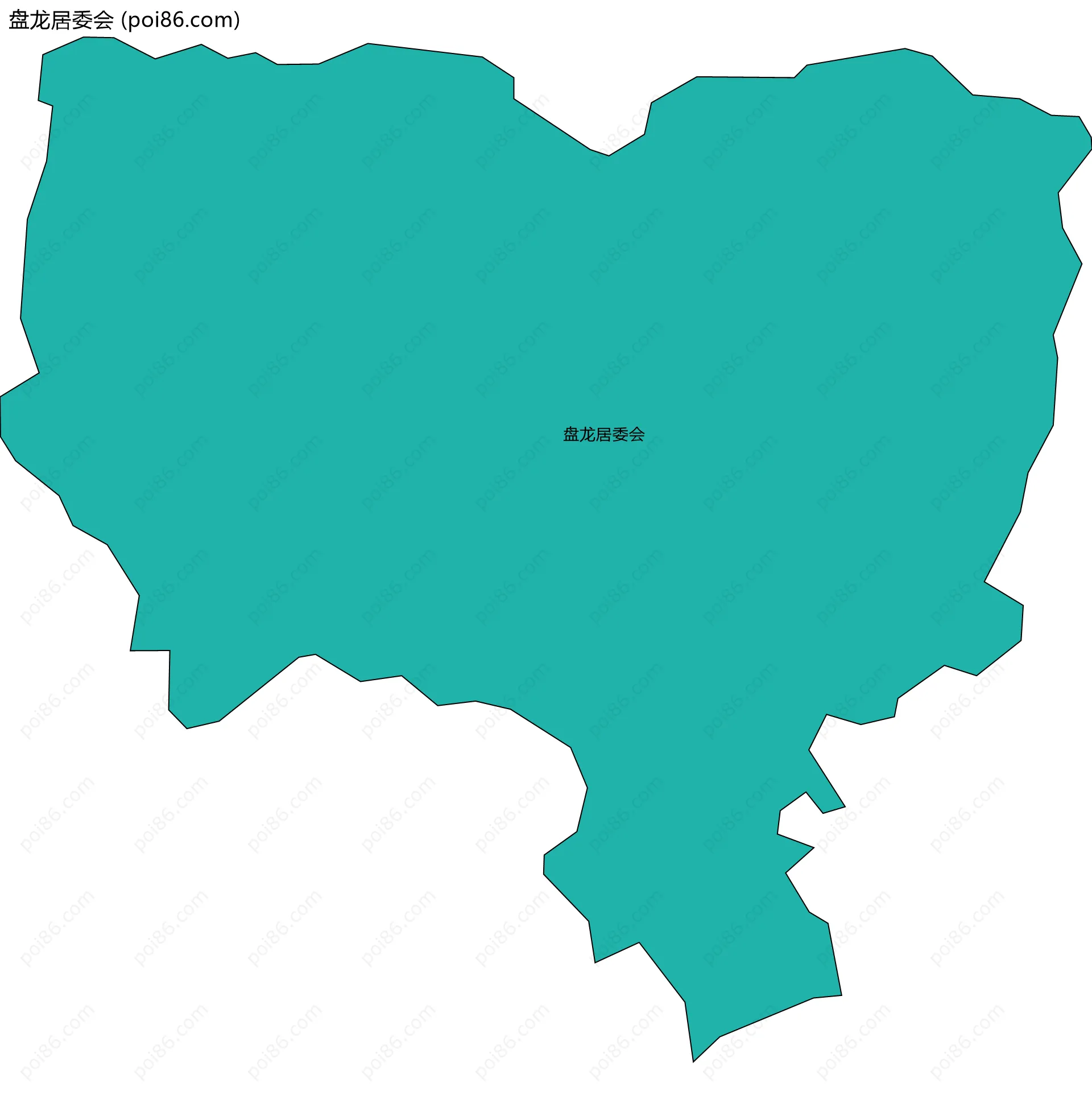 盘龙居委会边界地图