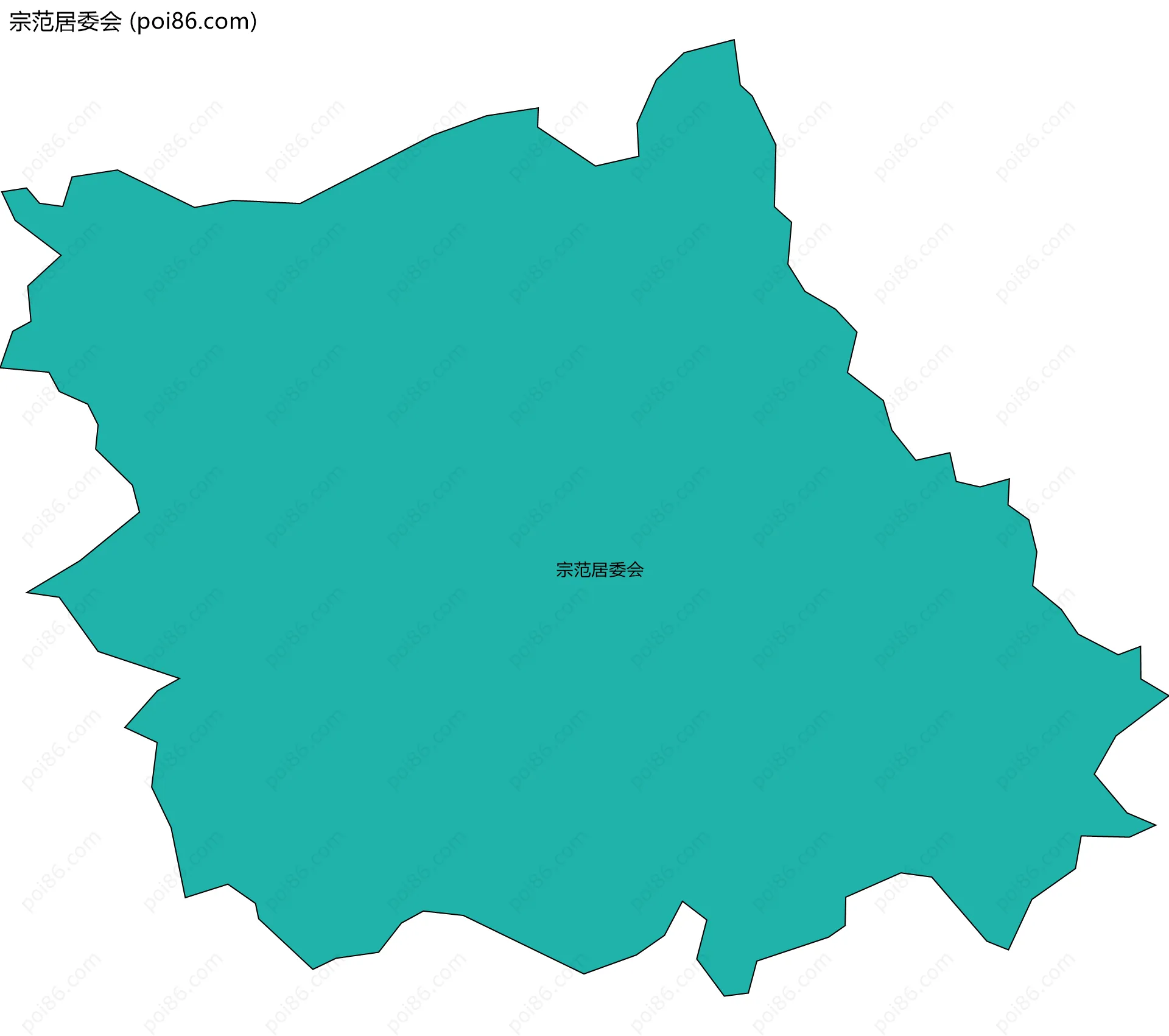 宗范居委会边界地图