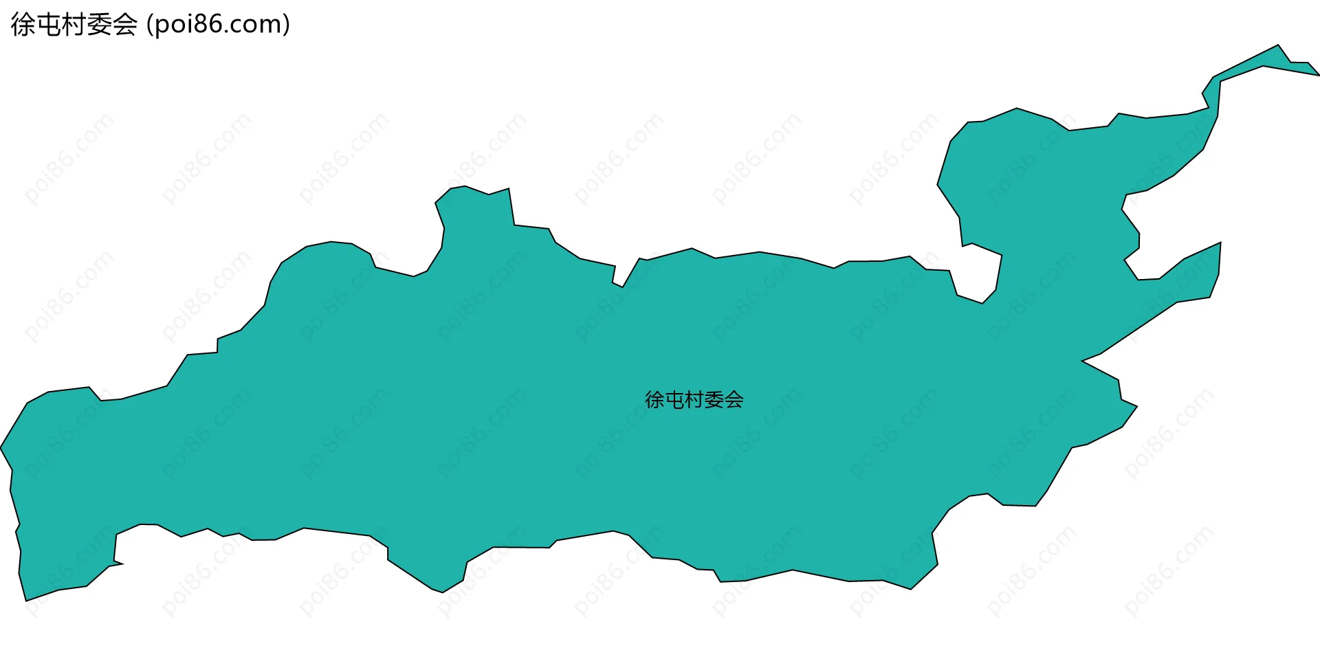 徐屯村委会边界地图