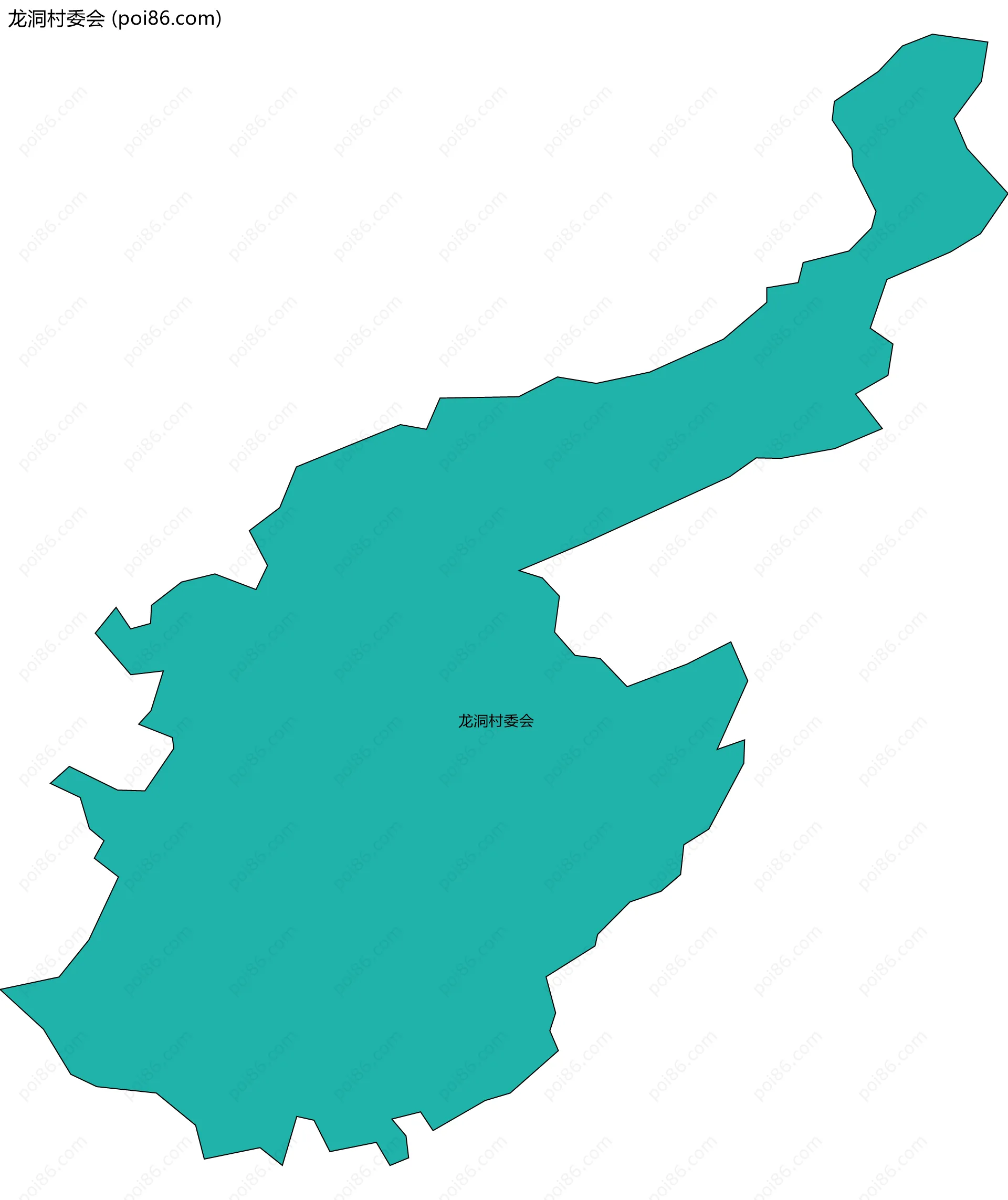 龙洞村委会边界地图