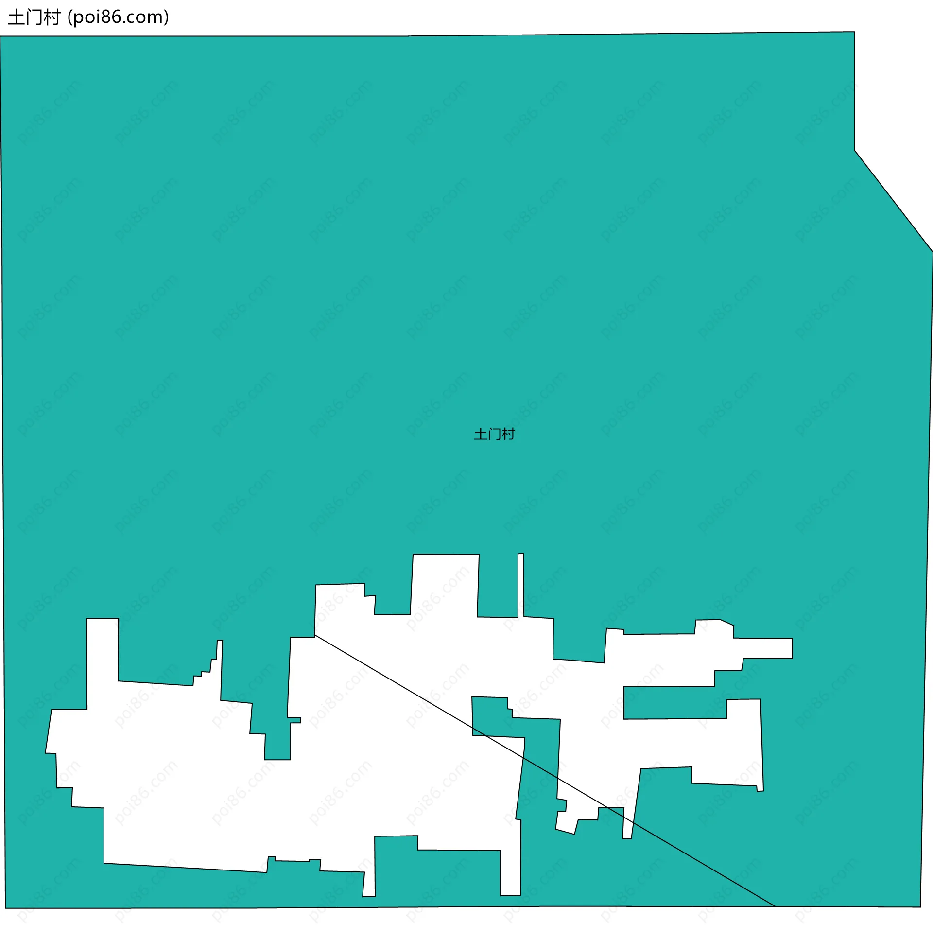 土门村边界地图