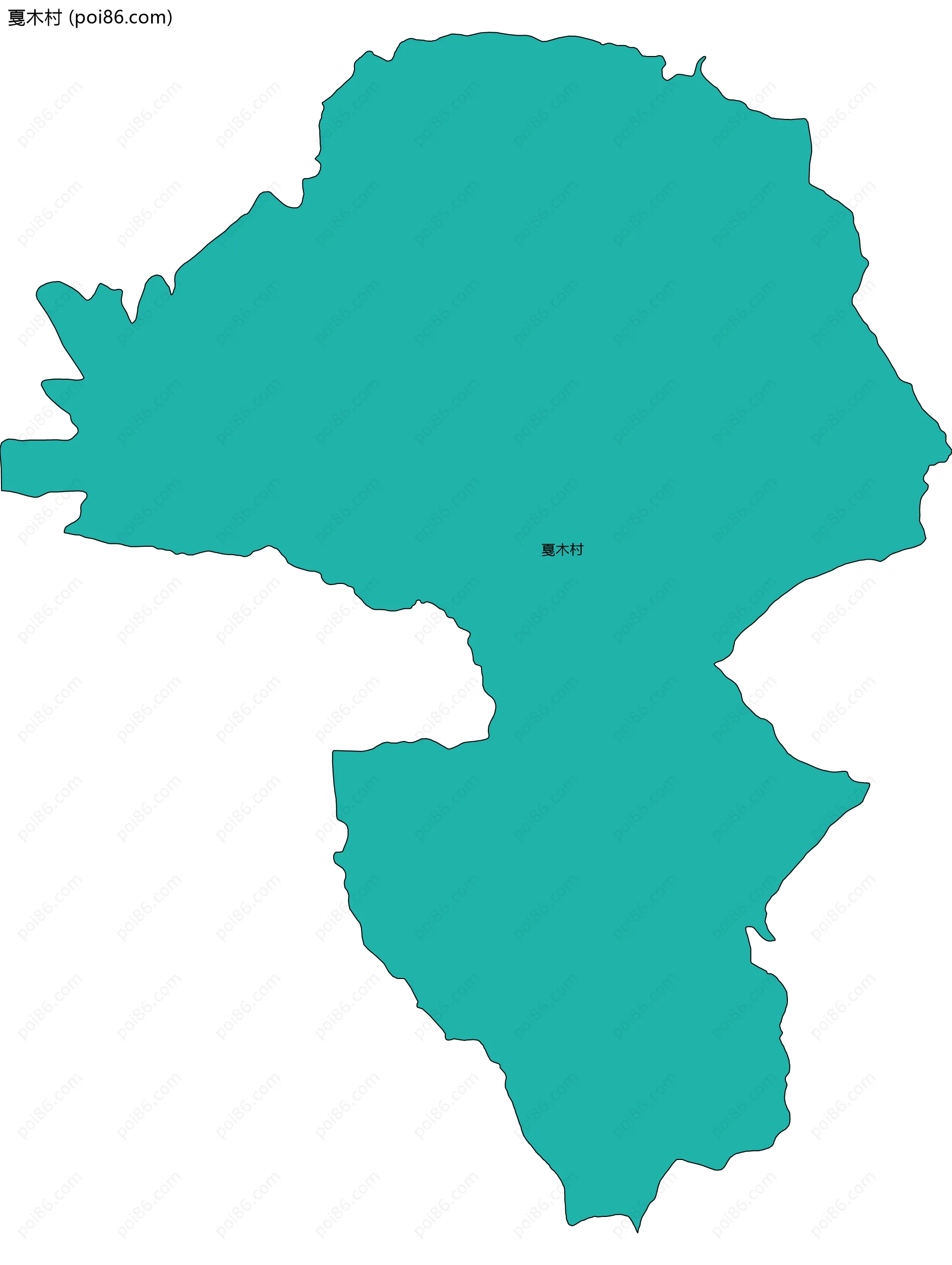 戛木村边界地图