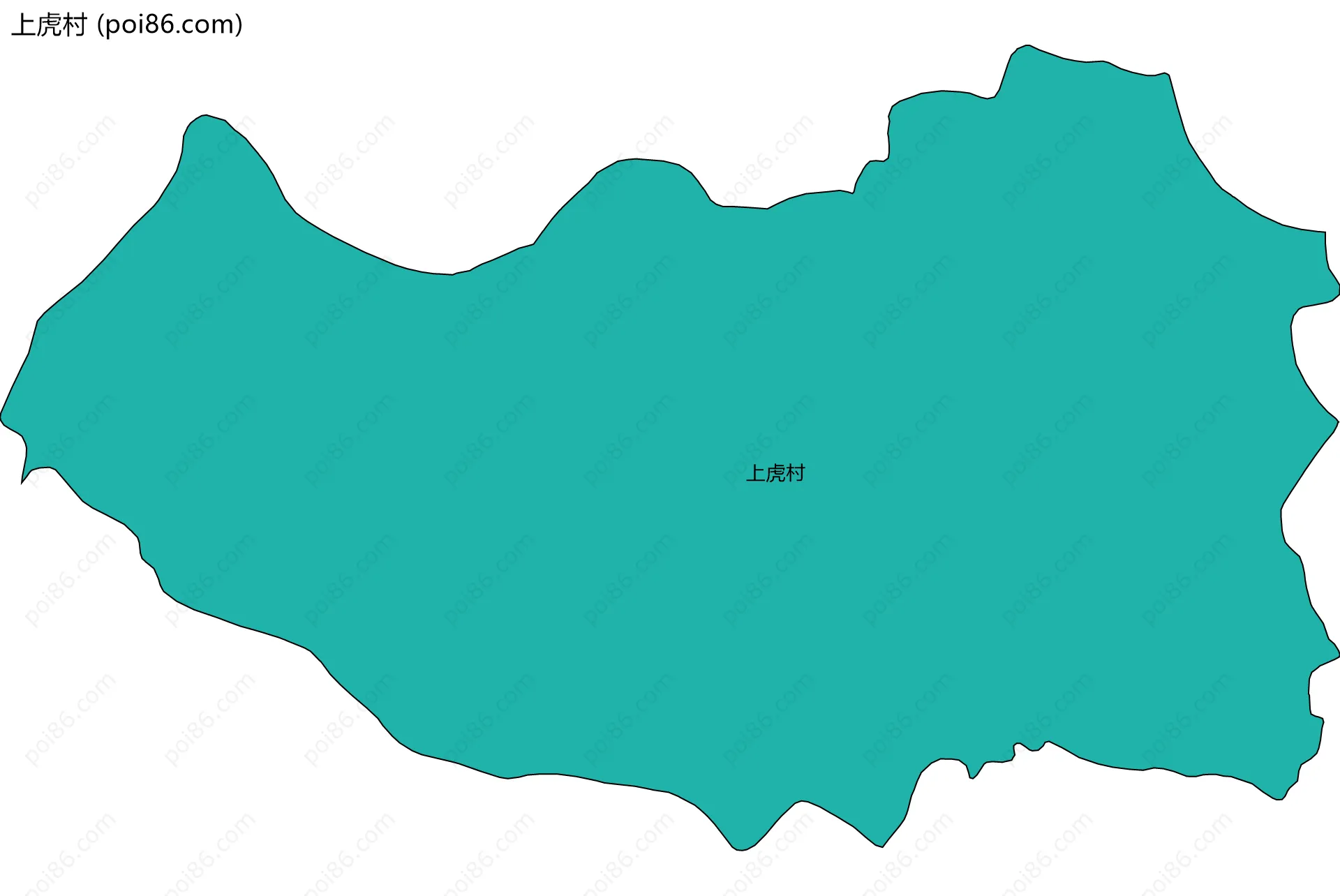 上虎村边界地图