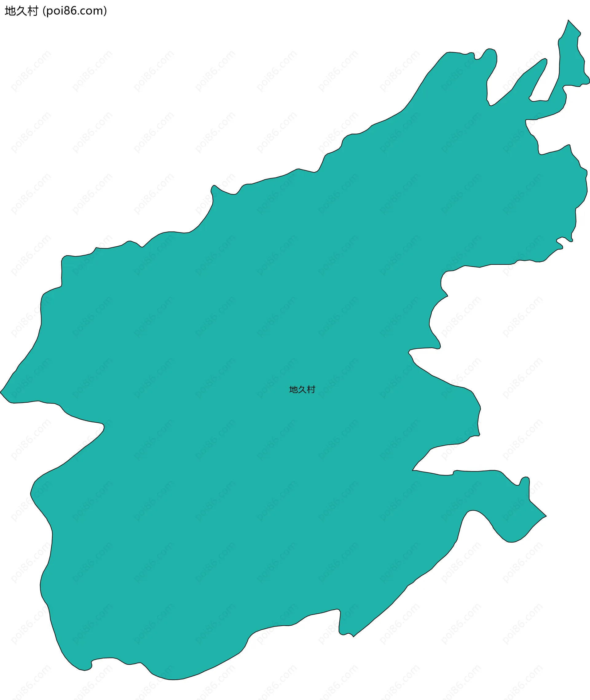 地久村边界地图