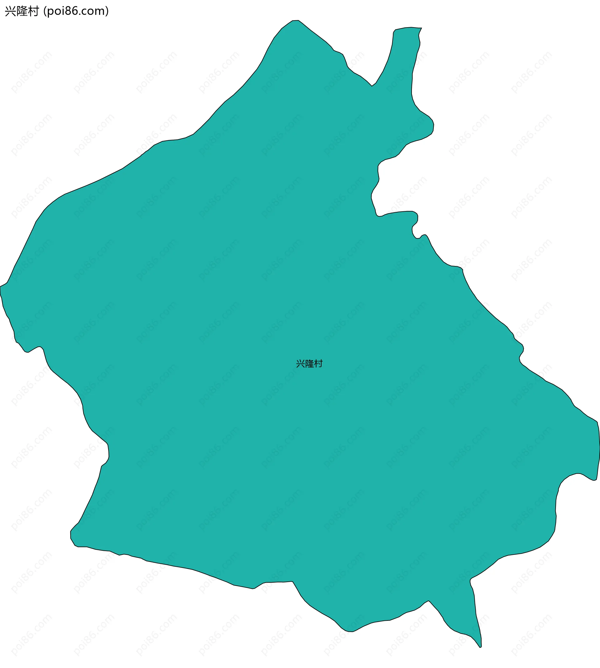 兴隆村边界地图