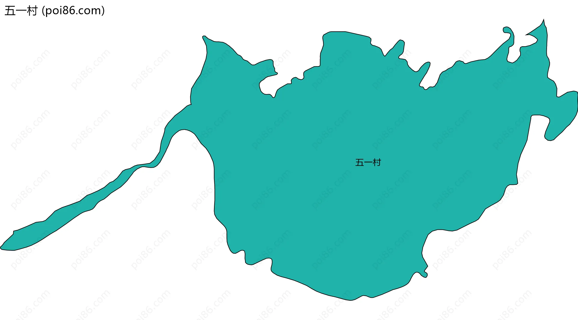 五一村边界地图