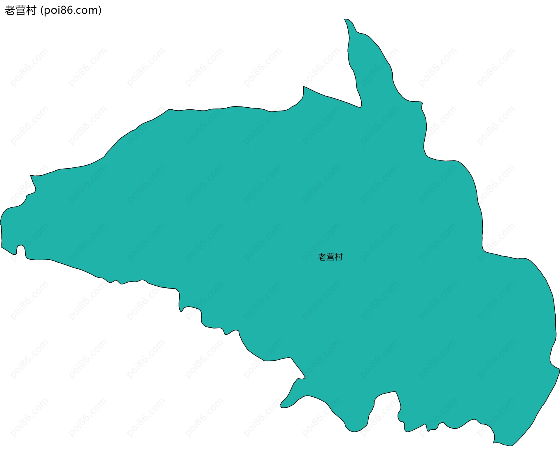 老营村边界地图