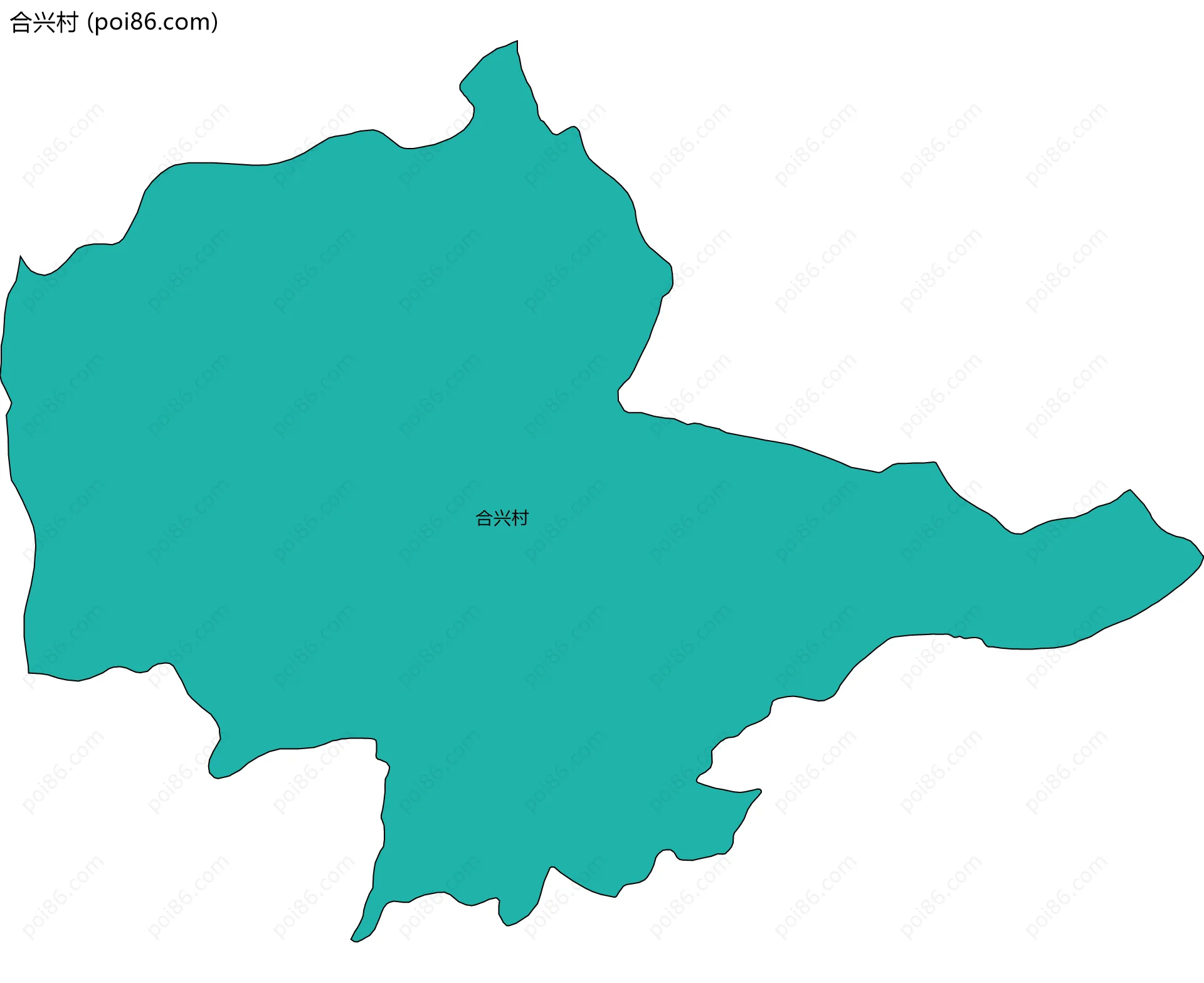 合兴村边界地图