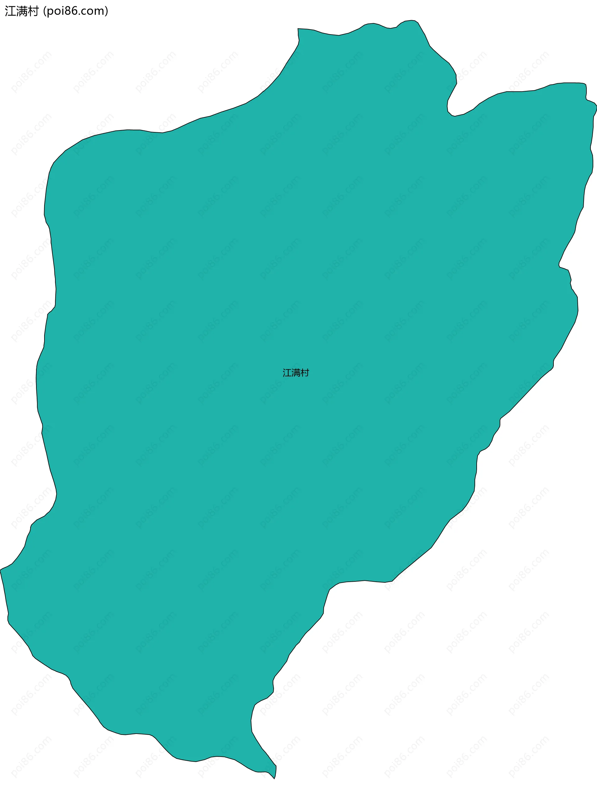 江满村边界地图