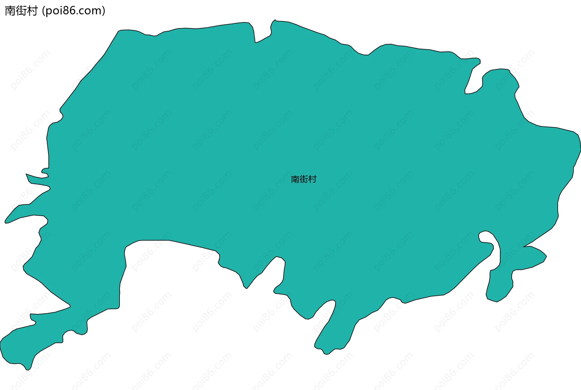 南街村边界地图