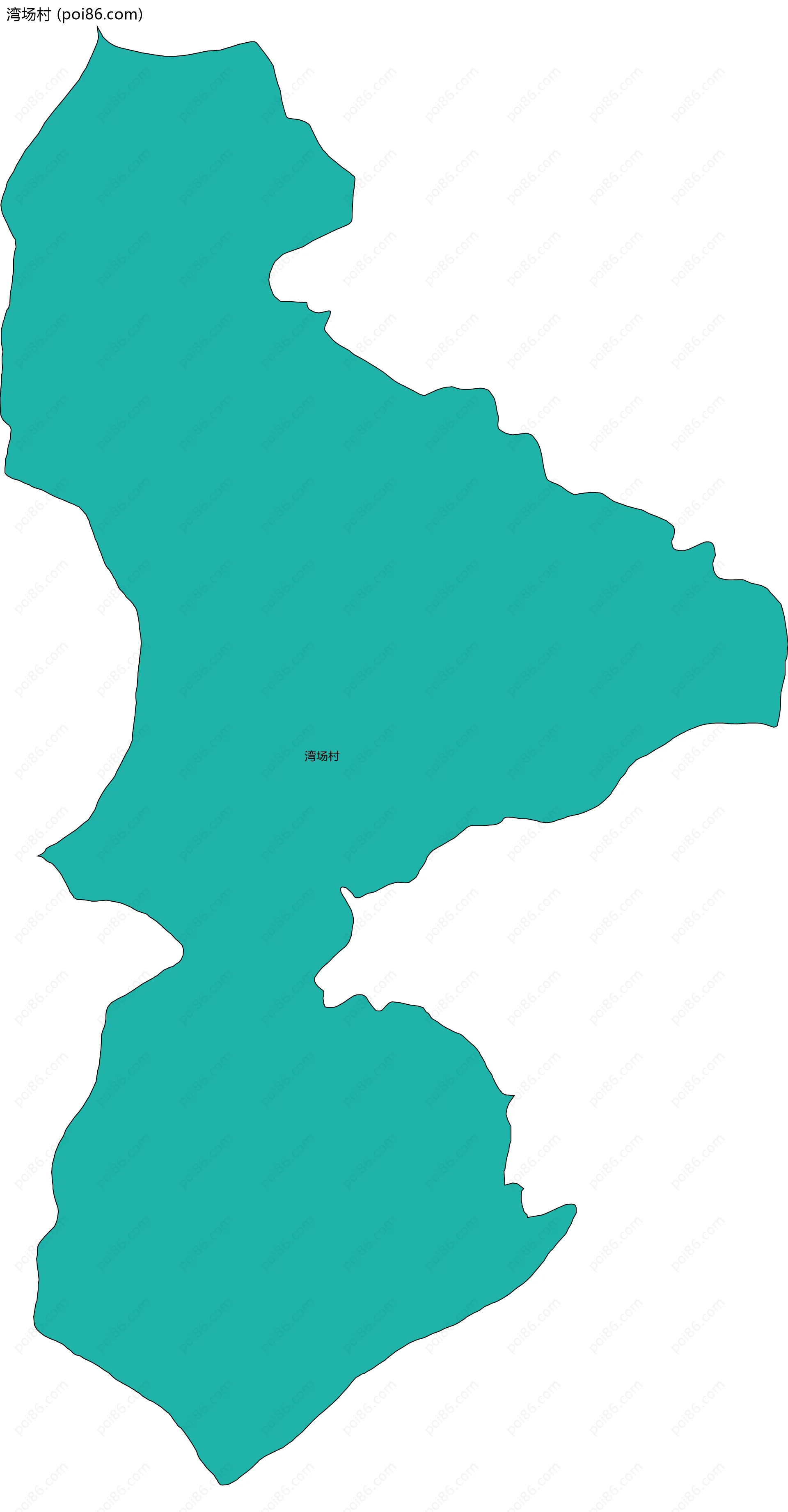 湾场村边界地图