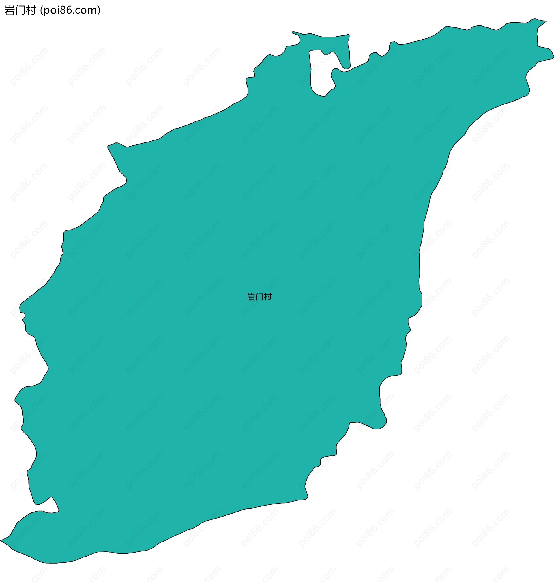 岩门村边界地图