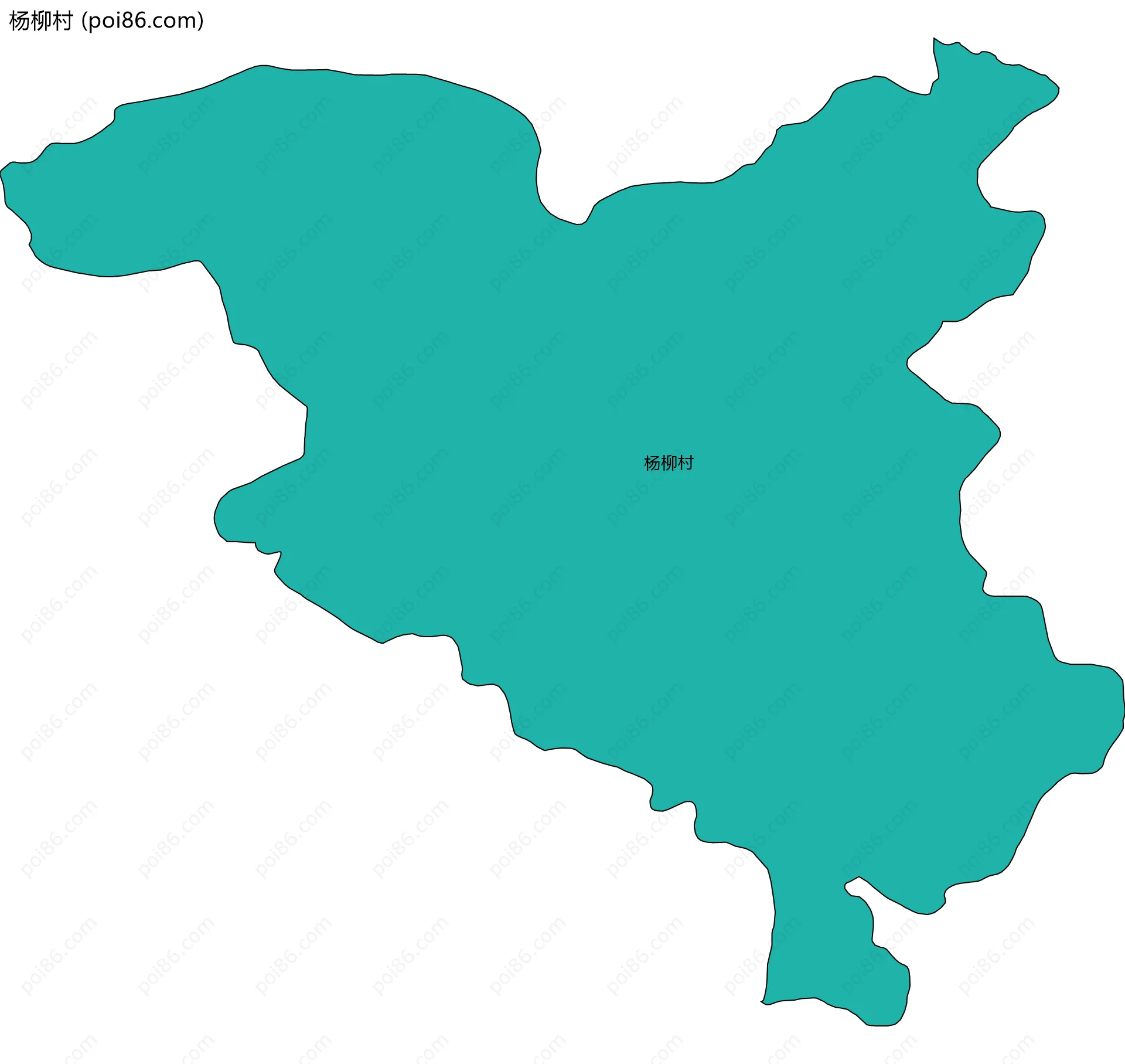 杨柳村边界地图