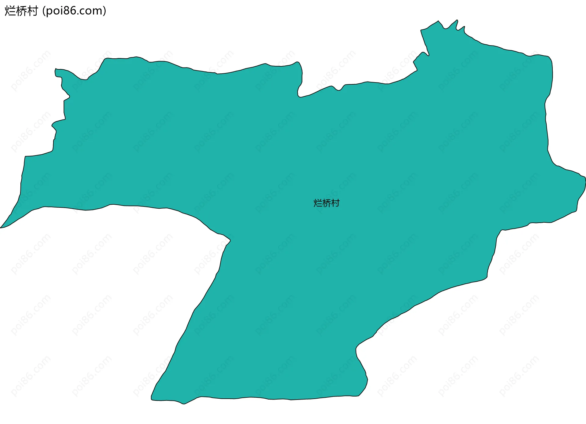 烂桥村边界地图