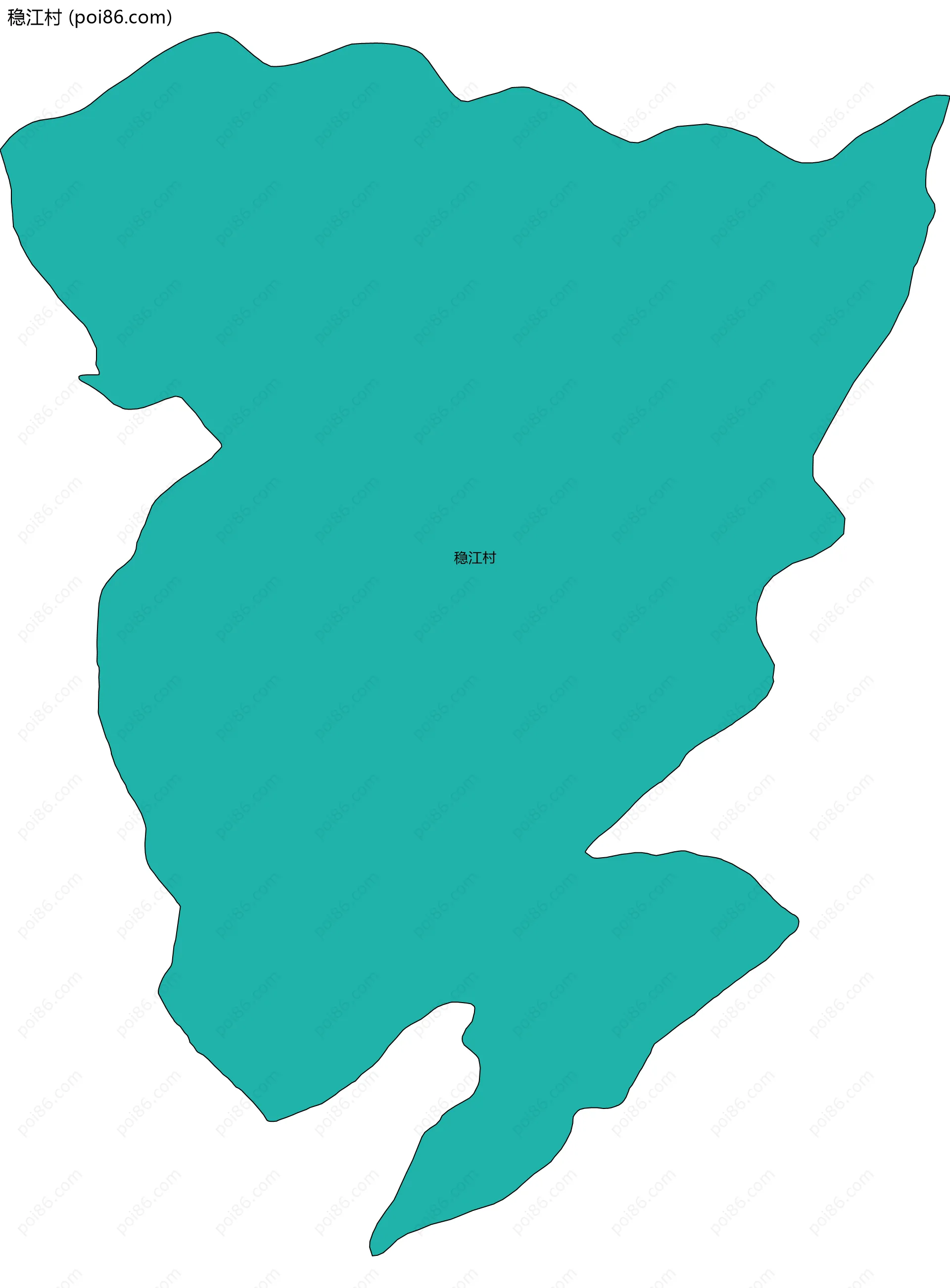 稳江村边界地图