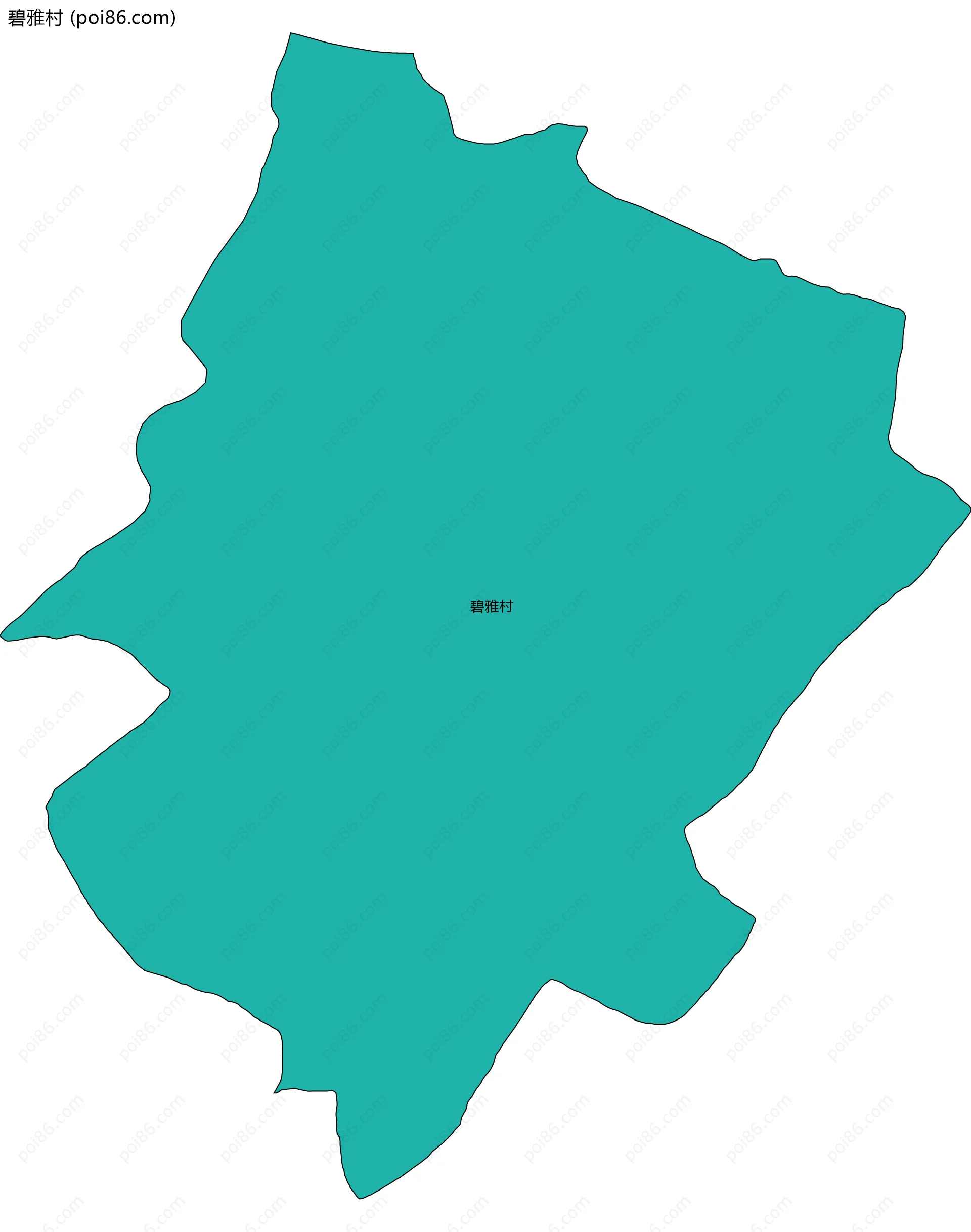 碧雅村边界地图