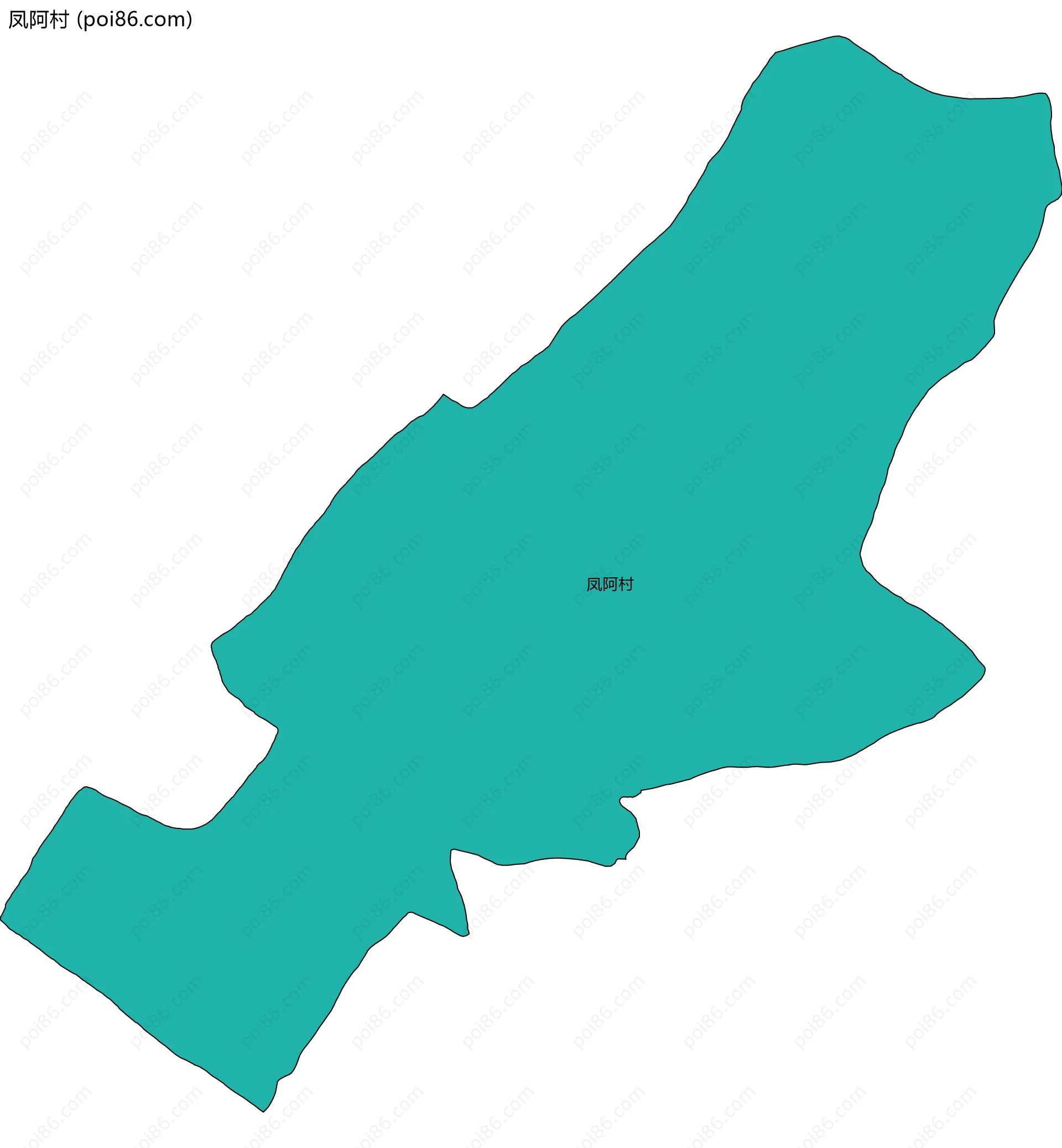 凤阿村边界地图