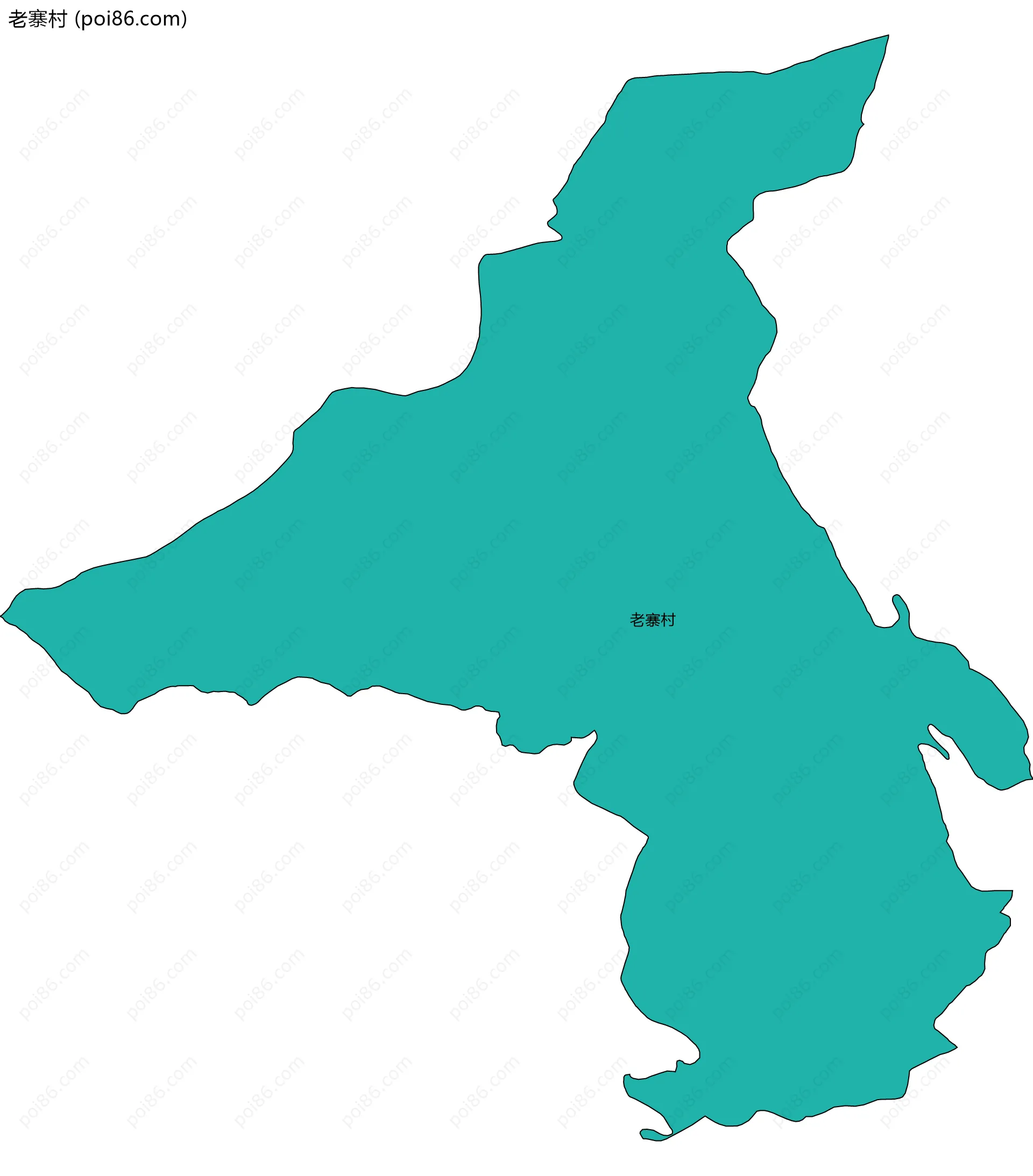 老寨村边界地图