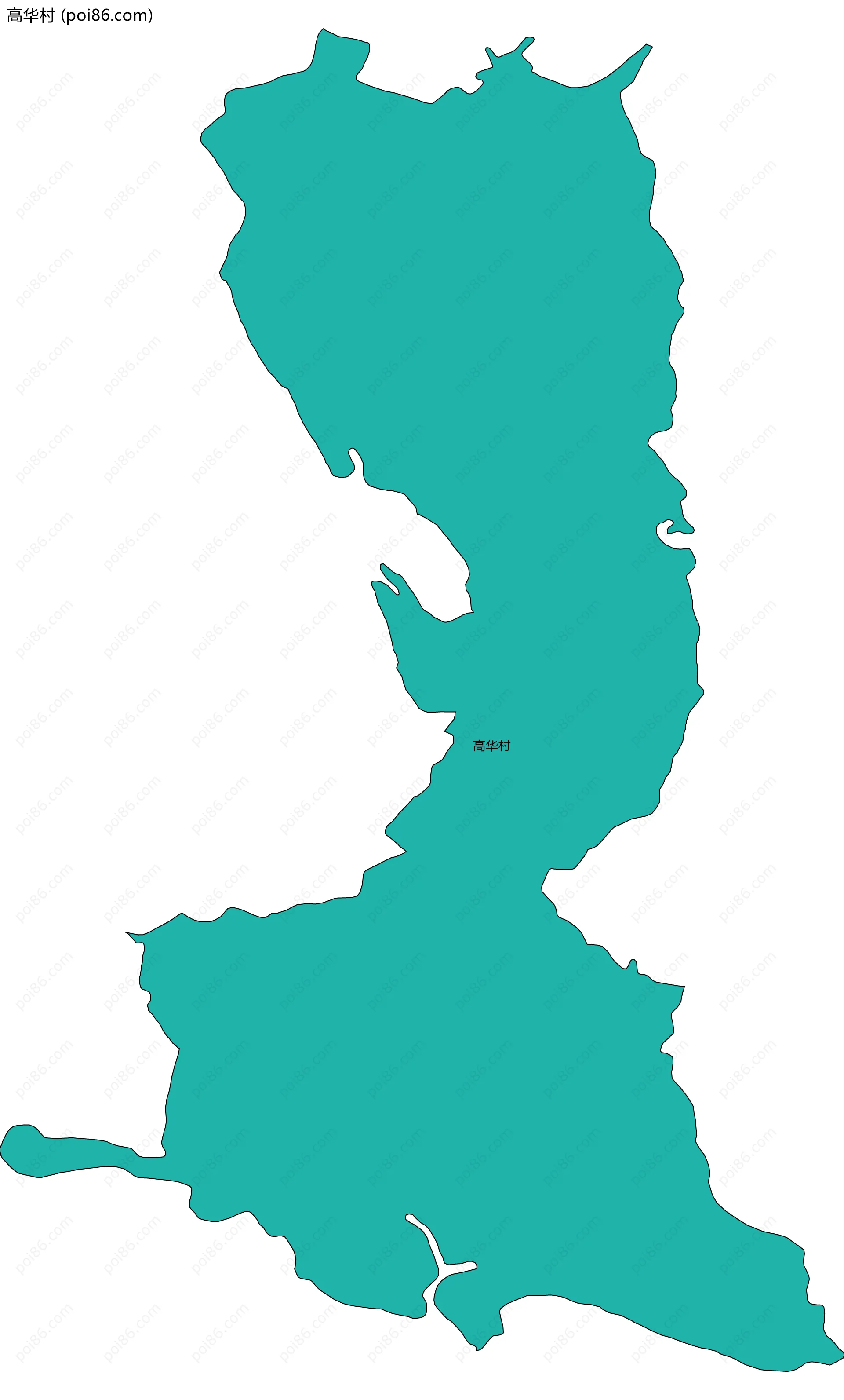 高华村边界地图