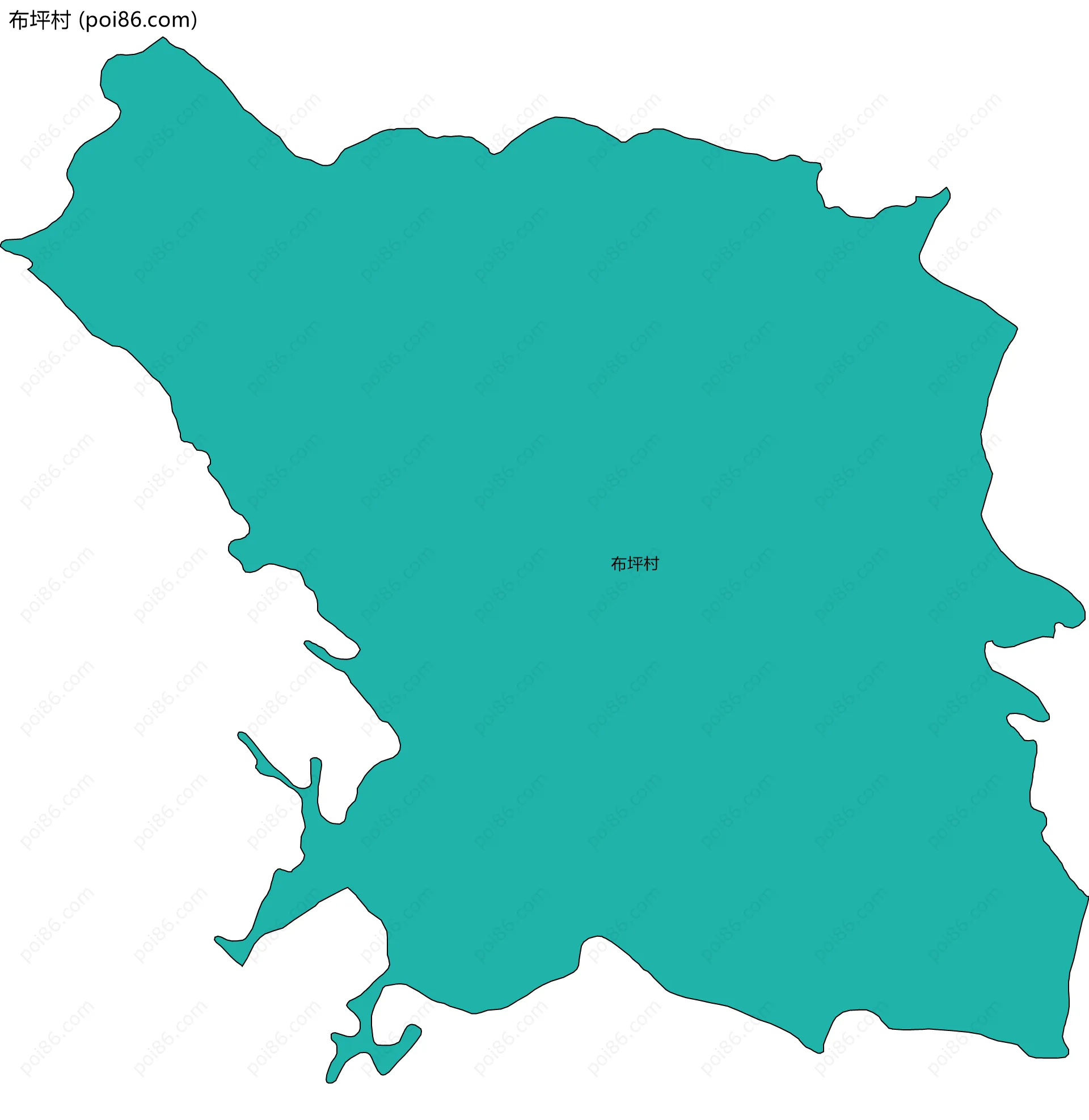 布坪村边界地图