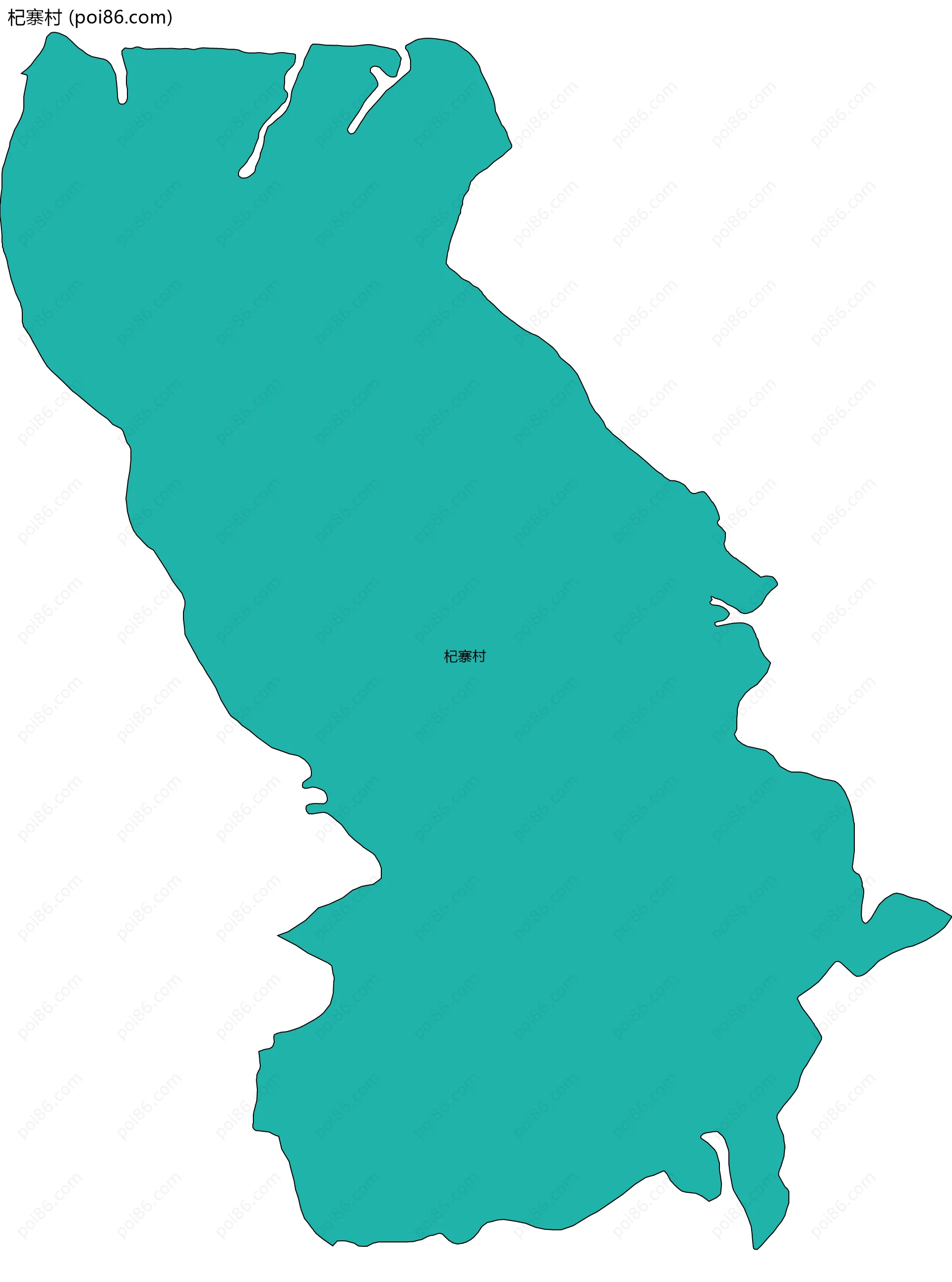 杞寨村边界地图