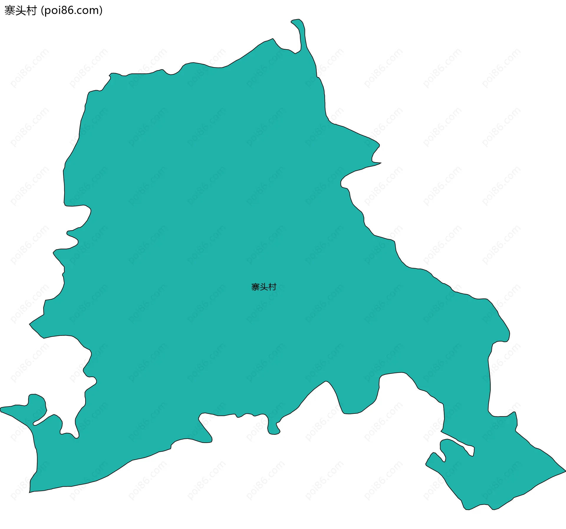 寨头村边界地图