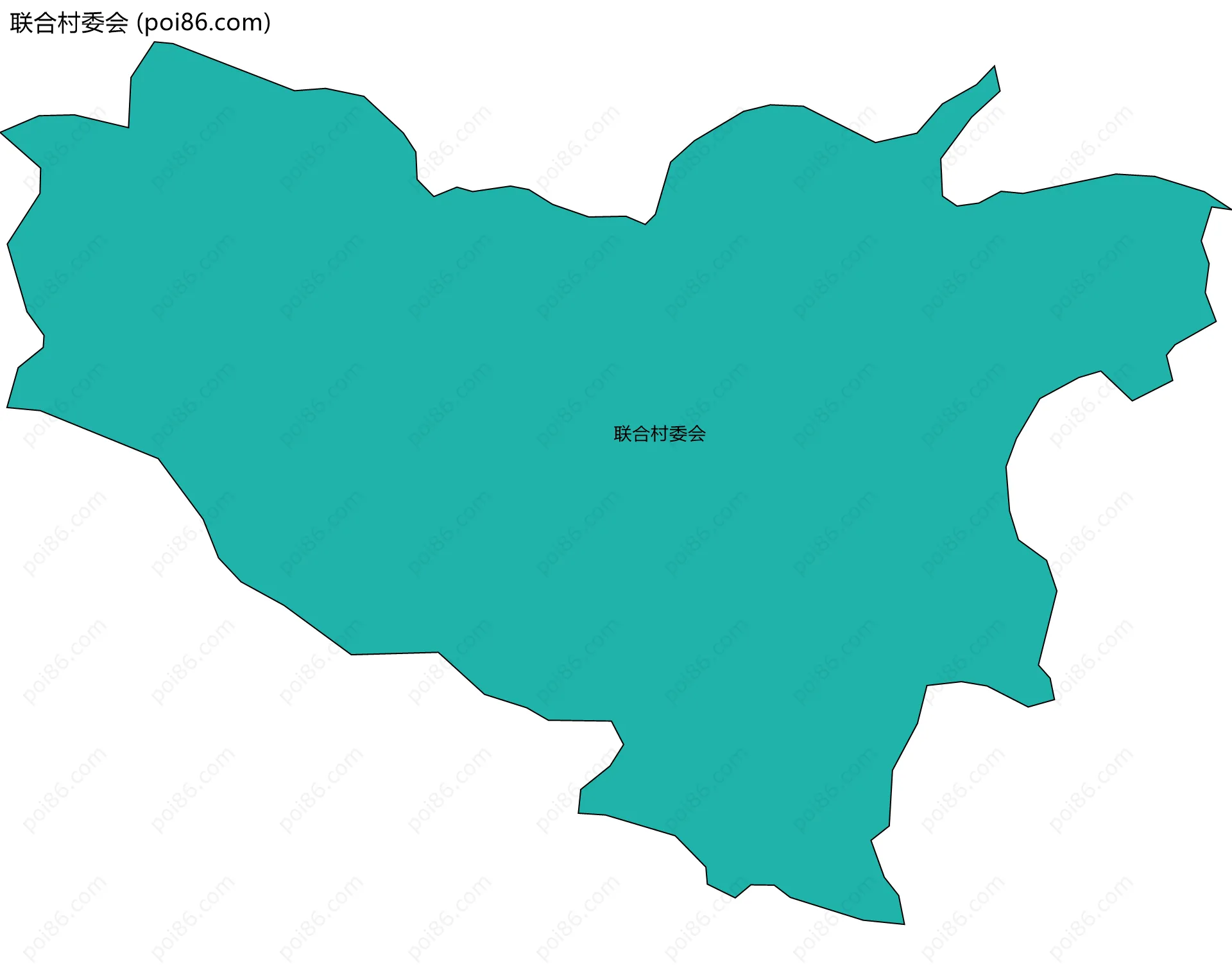 联合村委会边界地图